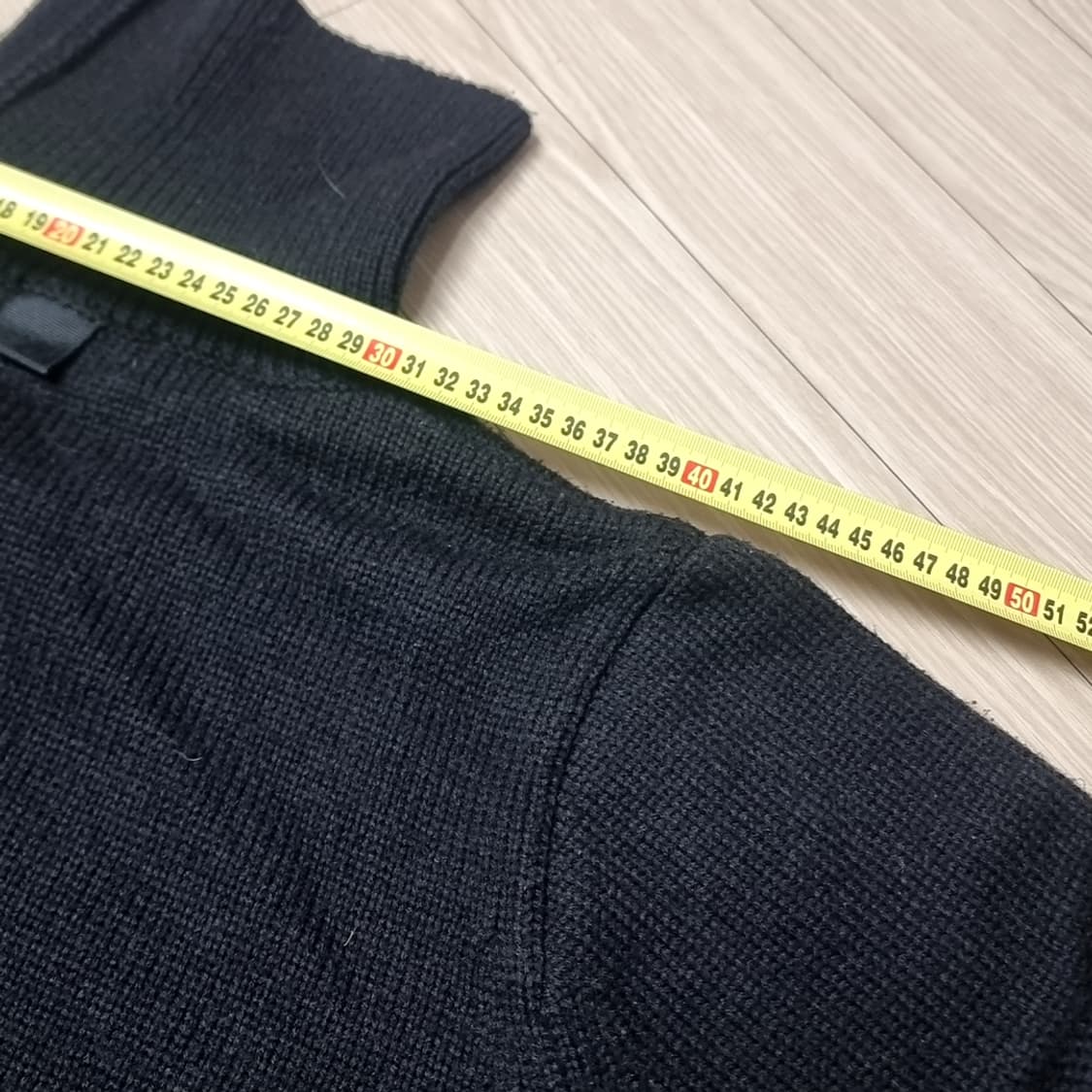 톰브라운 블랙 골지 니트 목폴라 스웨터(95-100) 상품이미지8