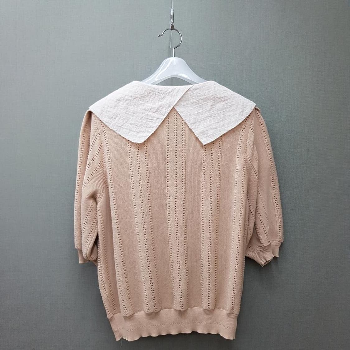 한섬 시스템 2022 빅카라 니트 가디건 S사이즈 상품이미지4