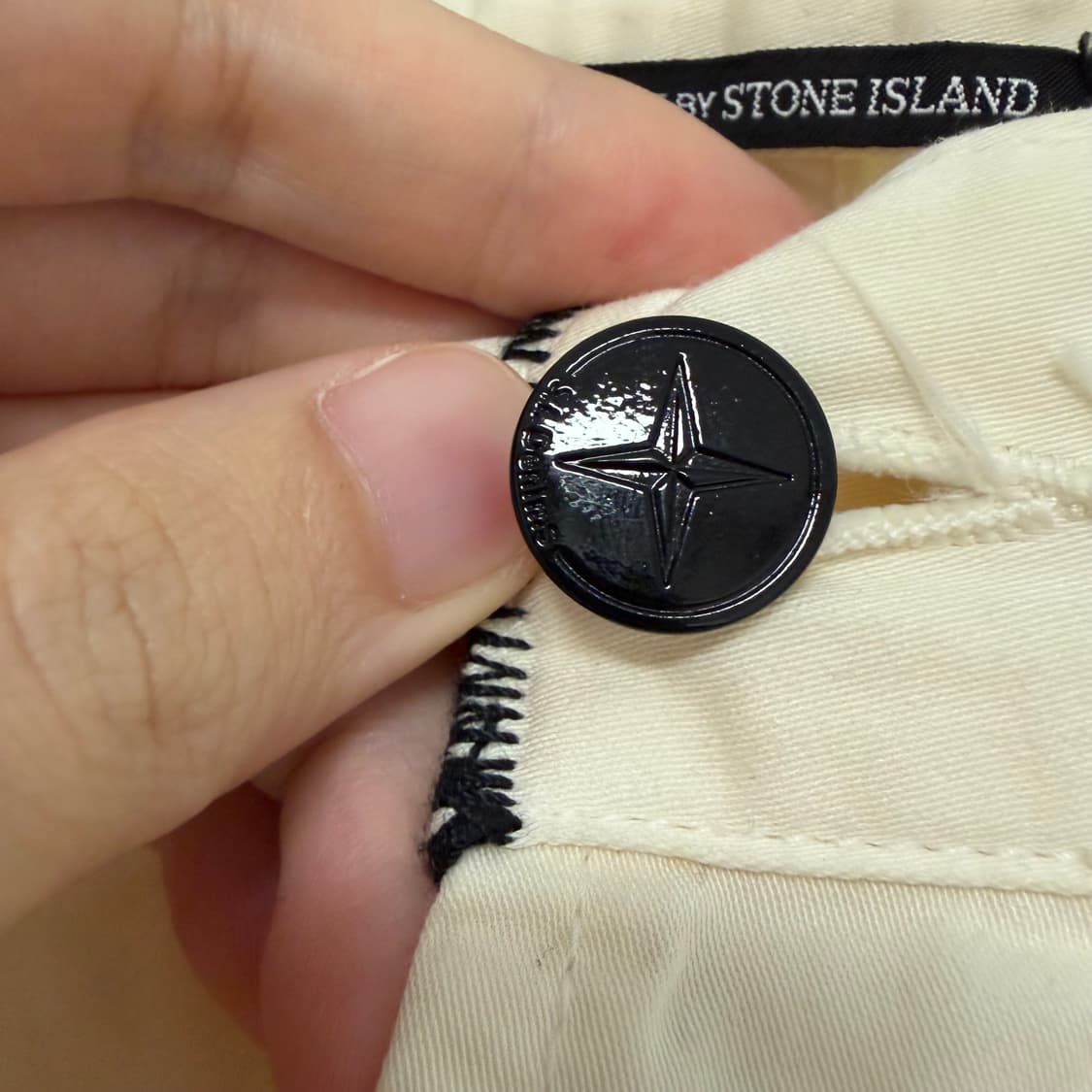 00s 스톤 아일랜드 데님 코튼 치노 팬츠 아이보리 W38 상품이미지4