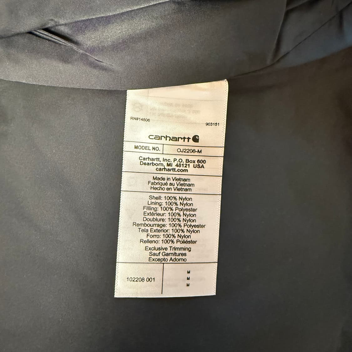 새상품)칼하트 길리엄 경량패딩 상품이미지5