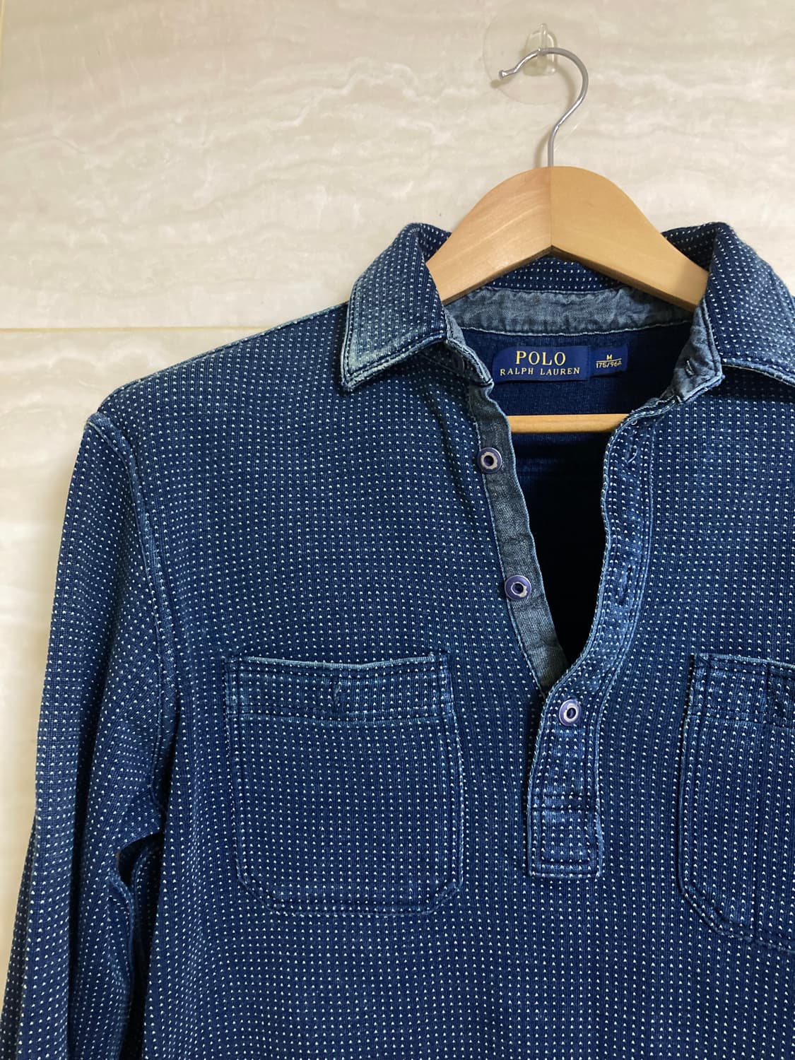 100)폴로 사시코 풀오버 던가리 셔츠 상품이미지1