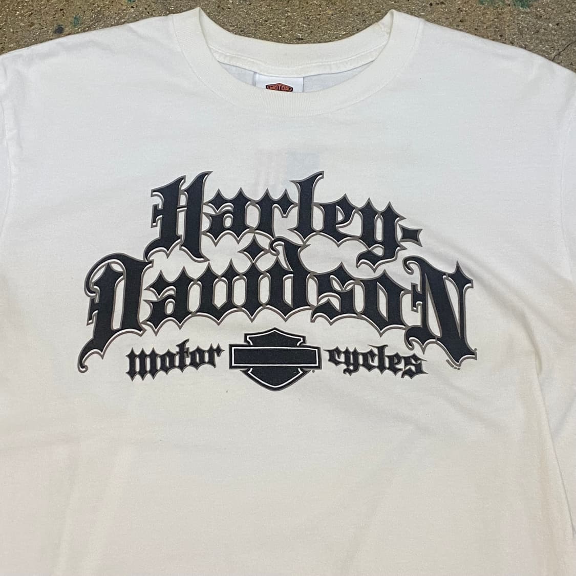 미국 빈티지 할리데이비슨 로고 플로리다 레어 반팔티 흰티셔츠 상품이미지3