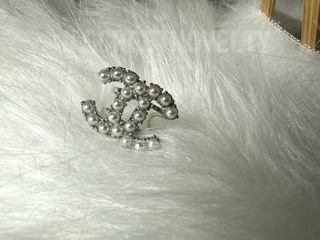 샤넬 진주 반지 실버 상품이미지1