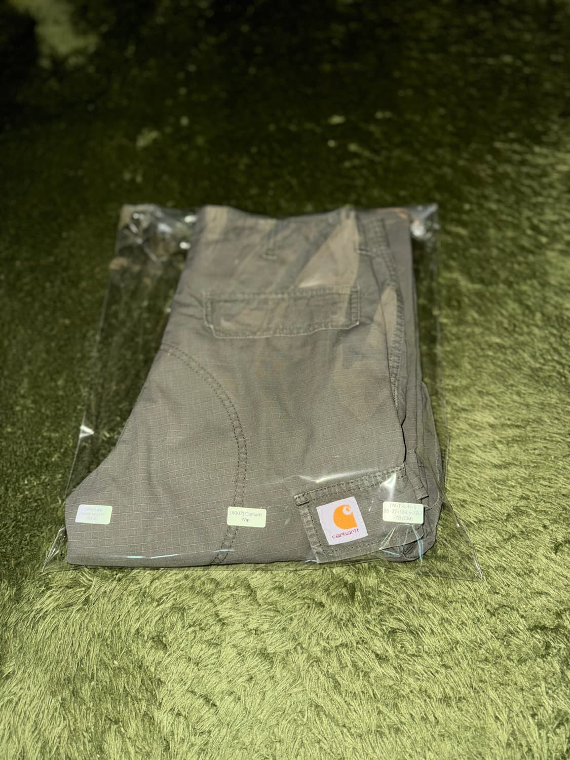 [28X32] 칼하트 WIP 립스탑 카고 팬츠 올리브 상품이미지10