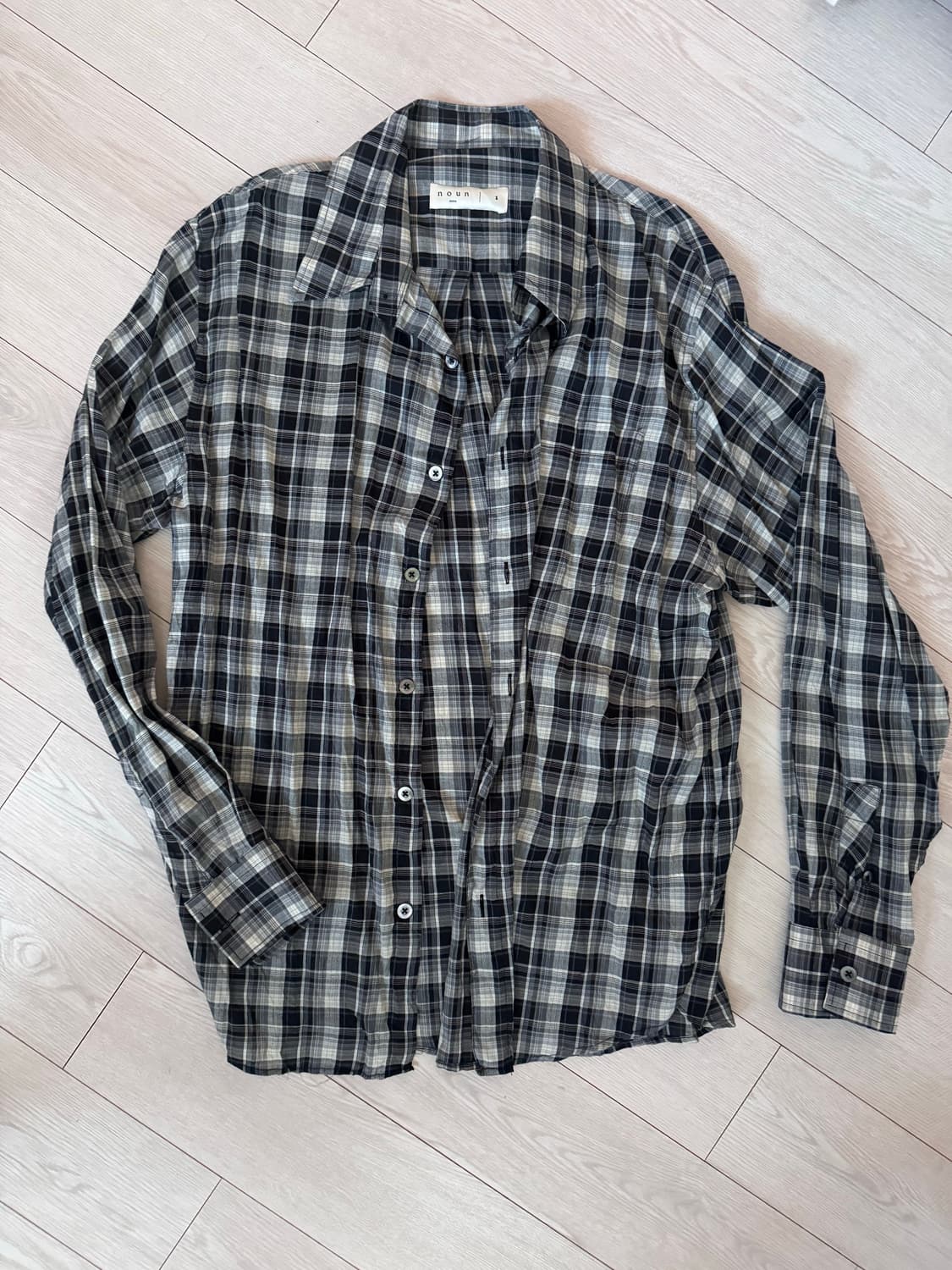 노운 체크셔츠 상품이미지2