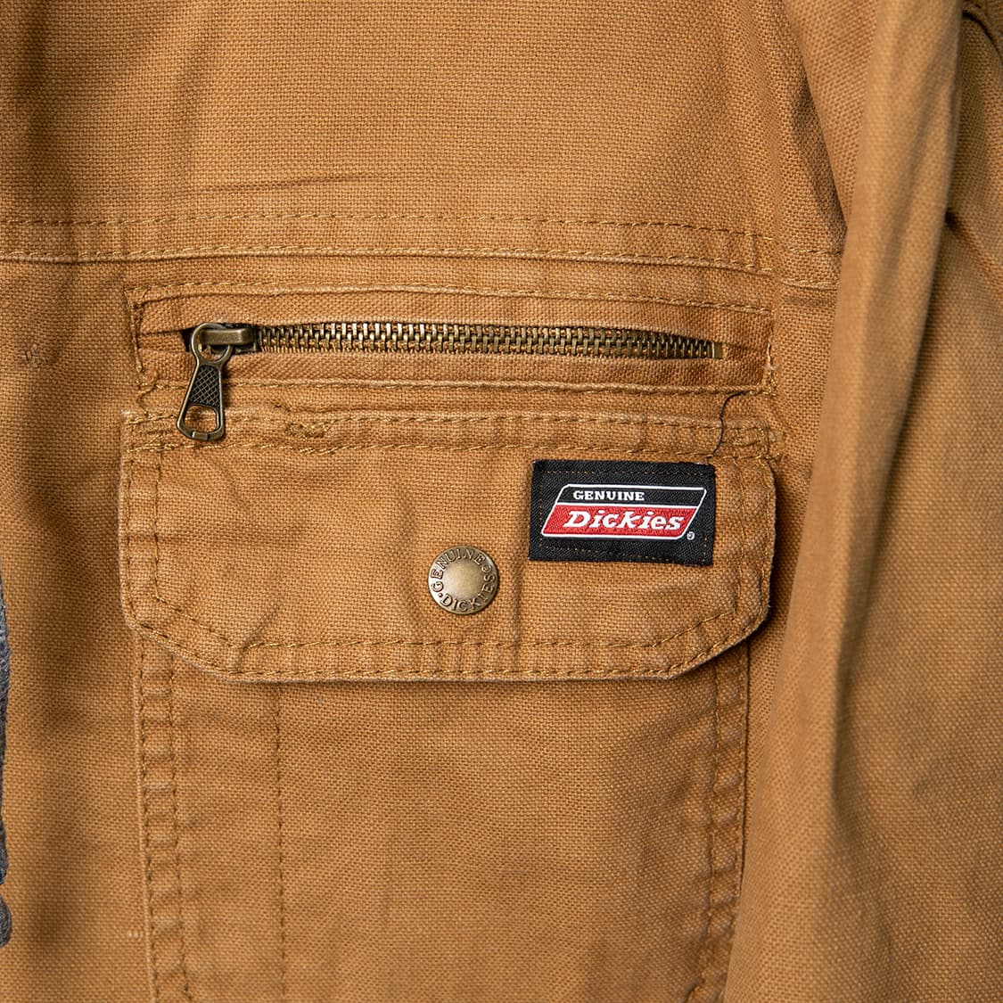 [115] 디키즈 캔버스 후디드 워크자켓 브라운 MO-2547  상품이미지2