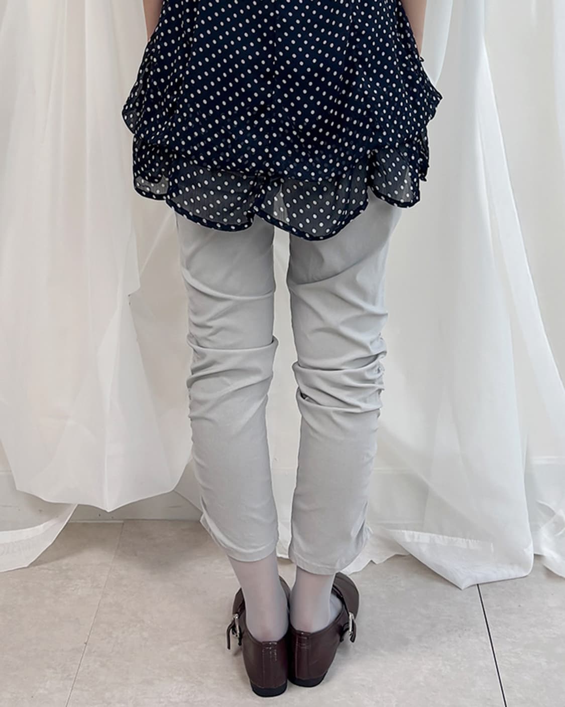 iez gray shirring designed pants 상품이미지3