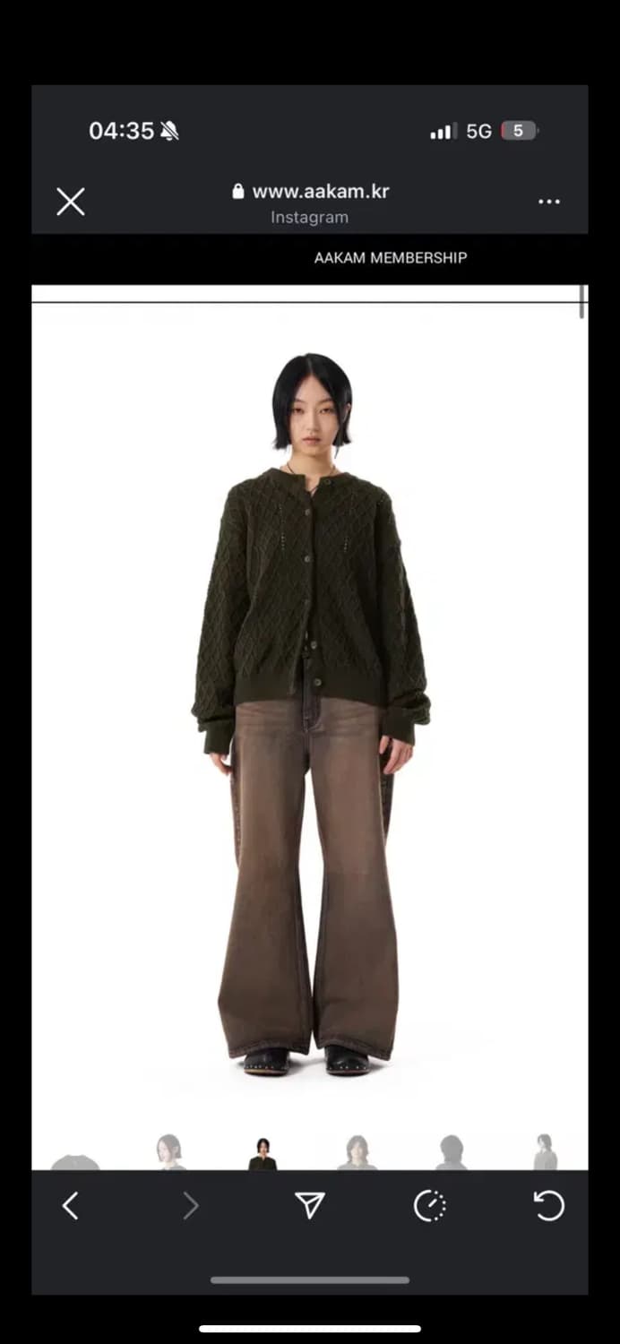 아캄 케이블 니트 가디건 2사이즈 상품이미지5