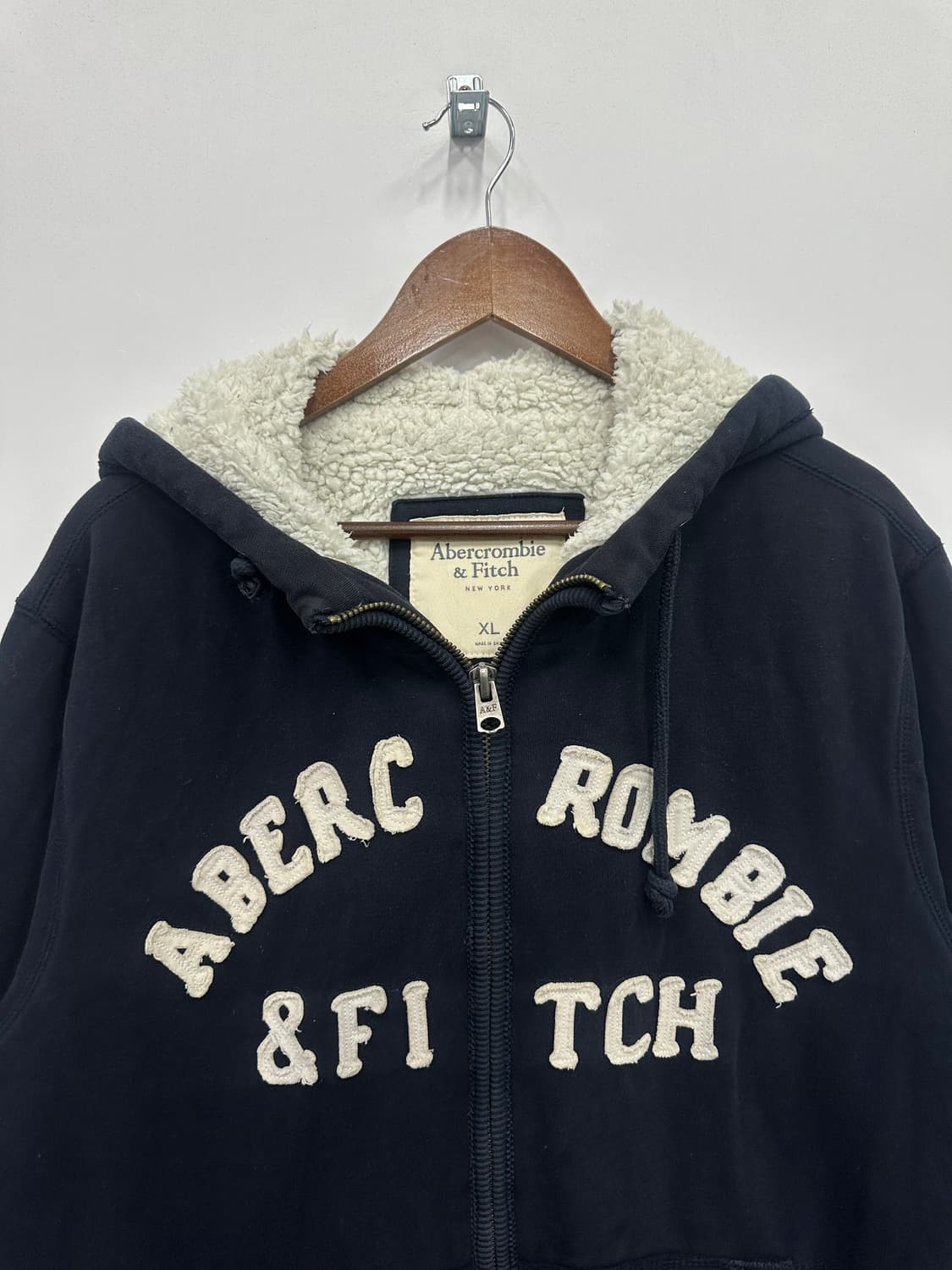 아베크롬비 네이비 털후드집업 상품이미지2