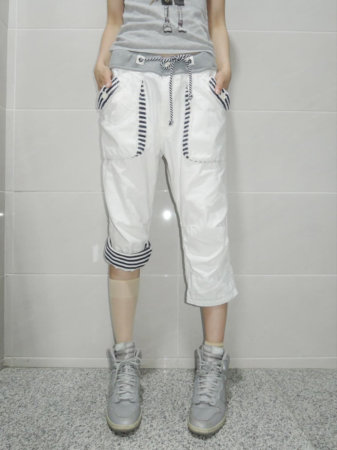 Sprite Cargo Capri Pants 상품이미지1