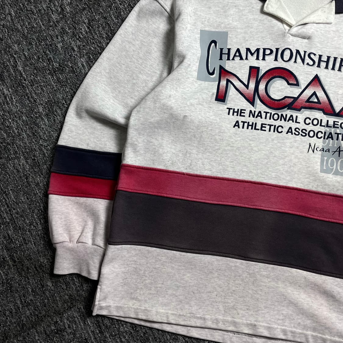 00s NCAA USA 컬리지 페이딩 럭비 티셔츠y 2330 상품이미지4