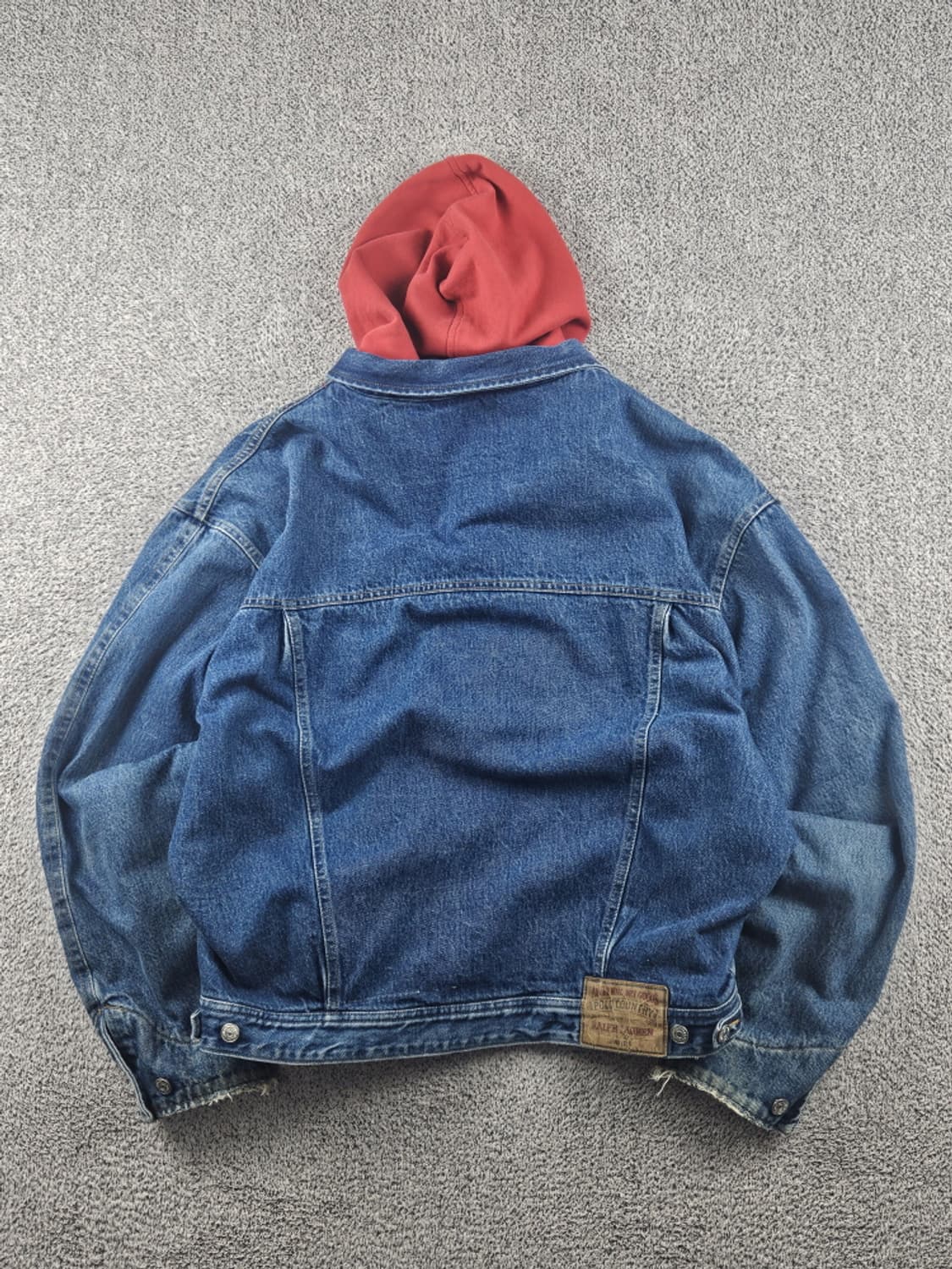90's 폴로 컨트리 후디 데님 트러커 자켓 ( XL ) / 10582 상품이미지5