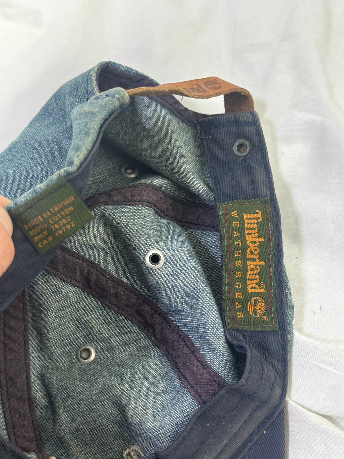 팀버랜드 데님 레더 볼캡 상품이미지7