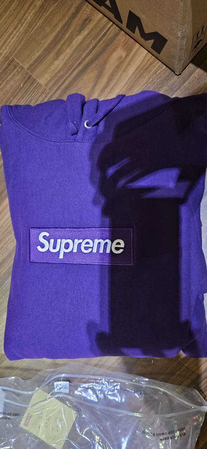슈프림 박스로고 후드 23fw 퍼플 XL 상품이미지1