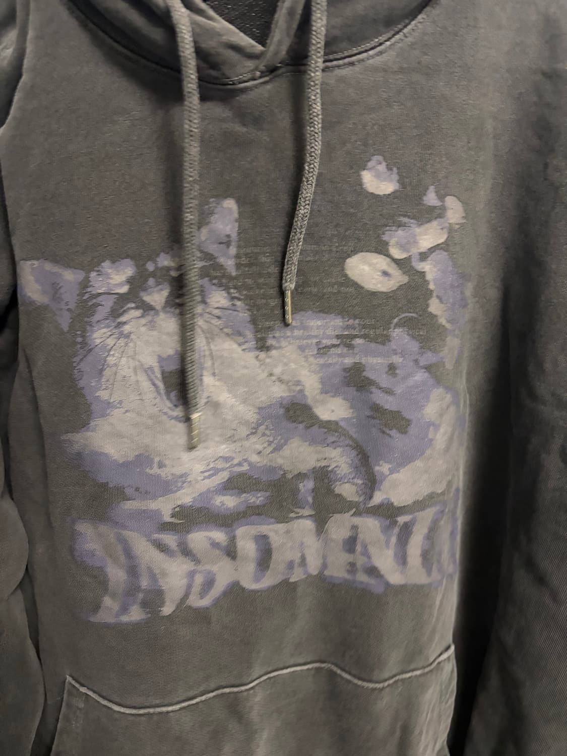 꼼파뇨 고양이 프린트 후드 상품이미지2