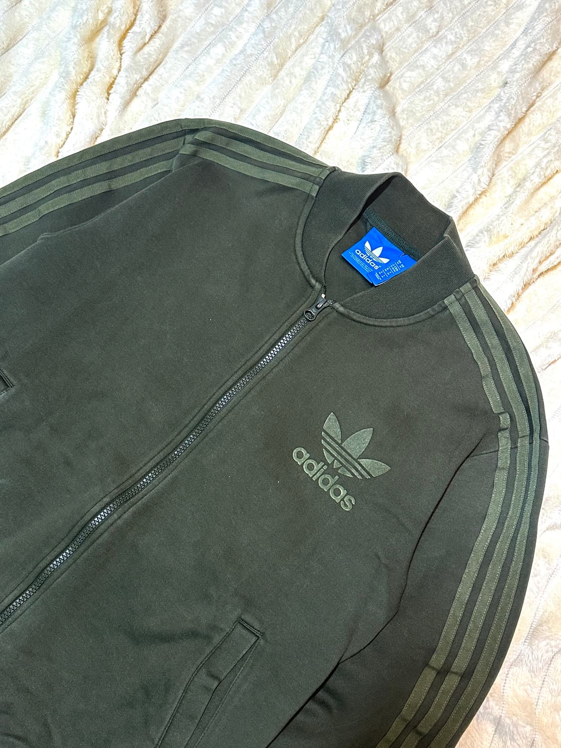 아디다스 카키 트랙탑 져지 솜빈티지 상품이미지2