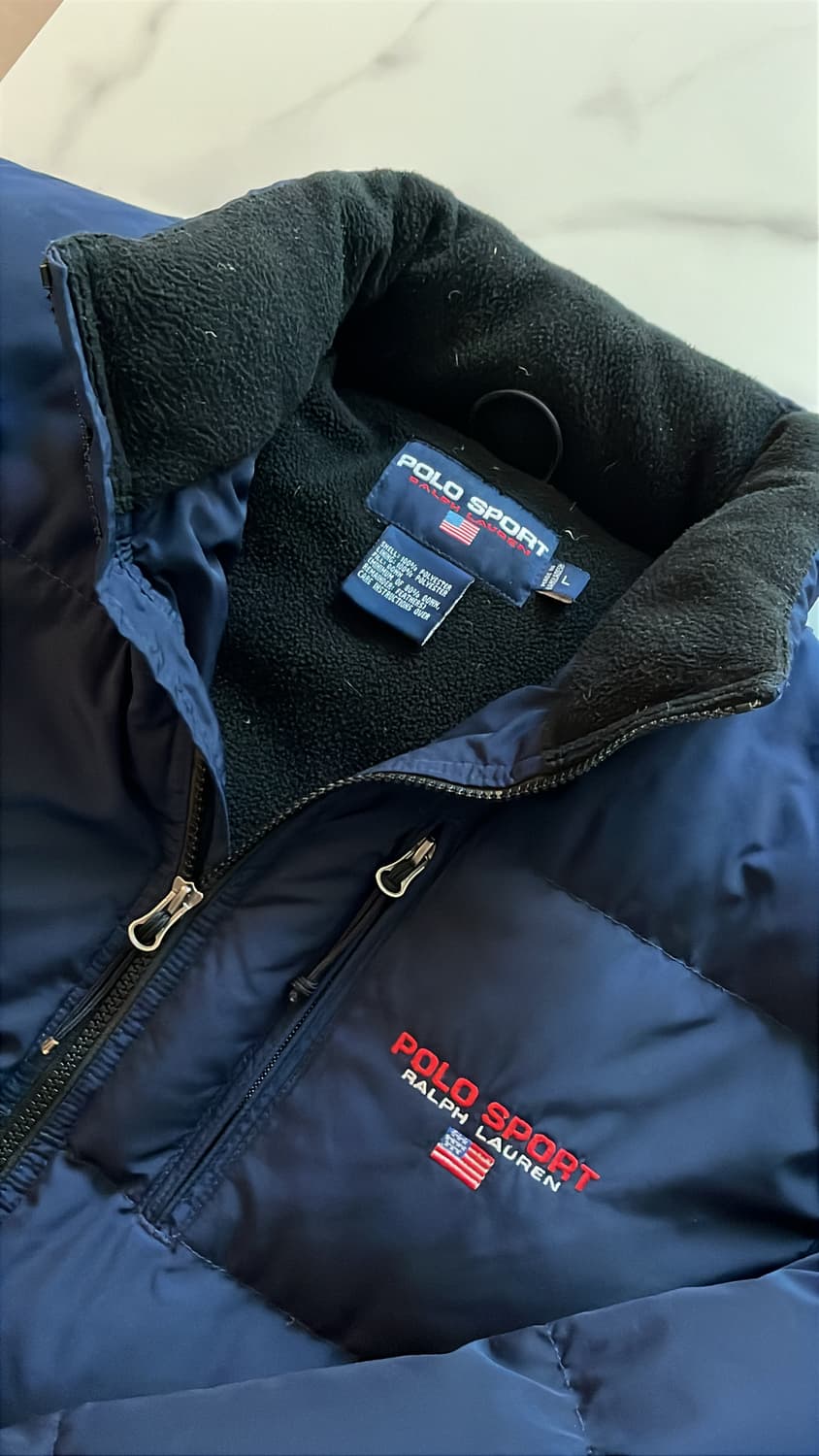 폴로 스포츠 어두운 네이비 패딩 L 100 상품이미지2
