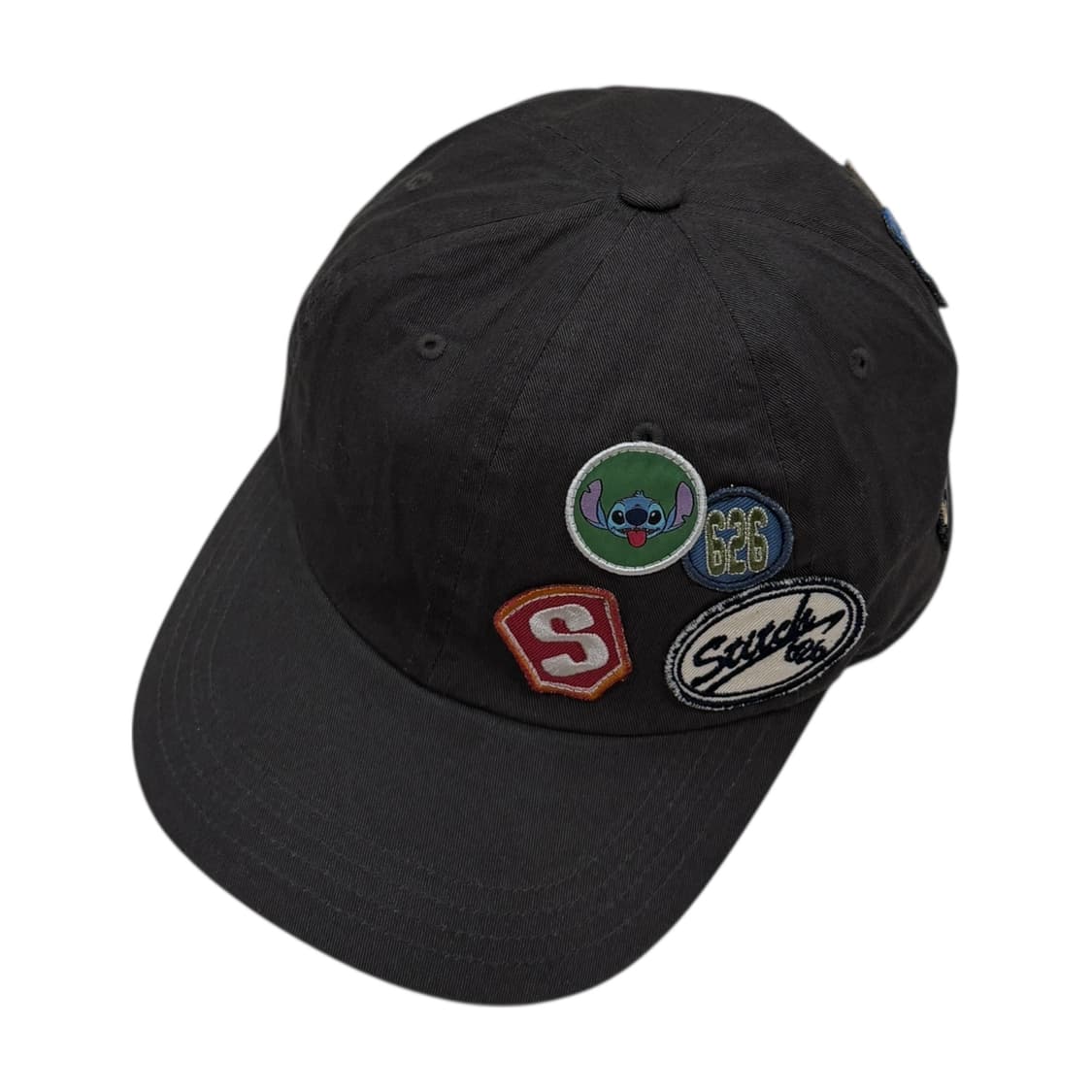 썬러브 X 스티치 와펜 캡 모자 차콜 그레이 상품이미지2