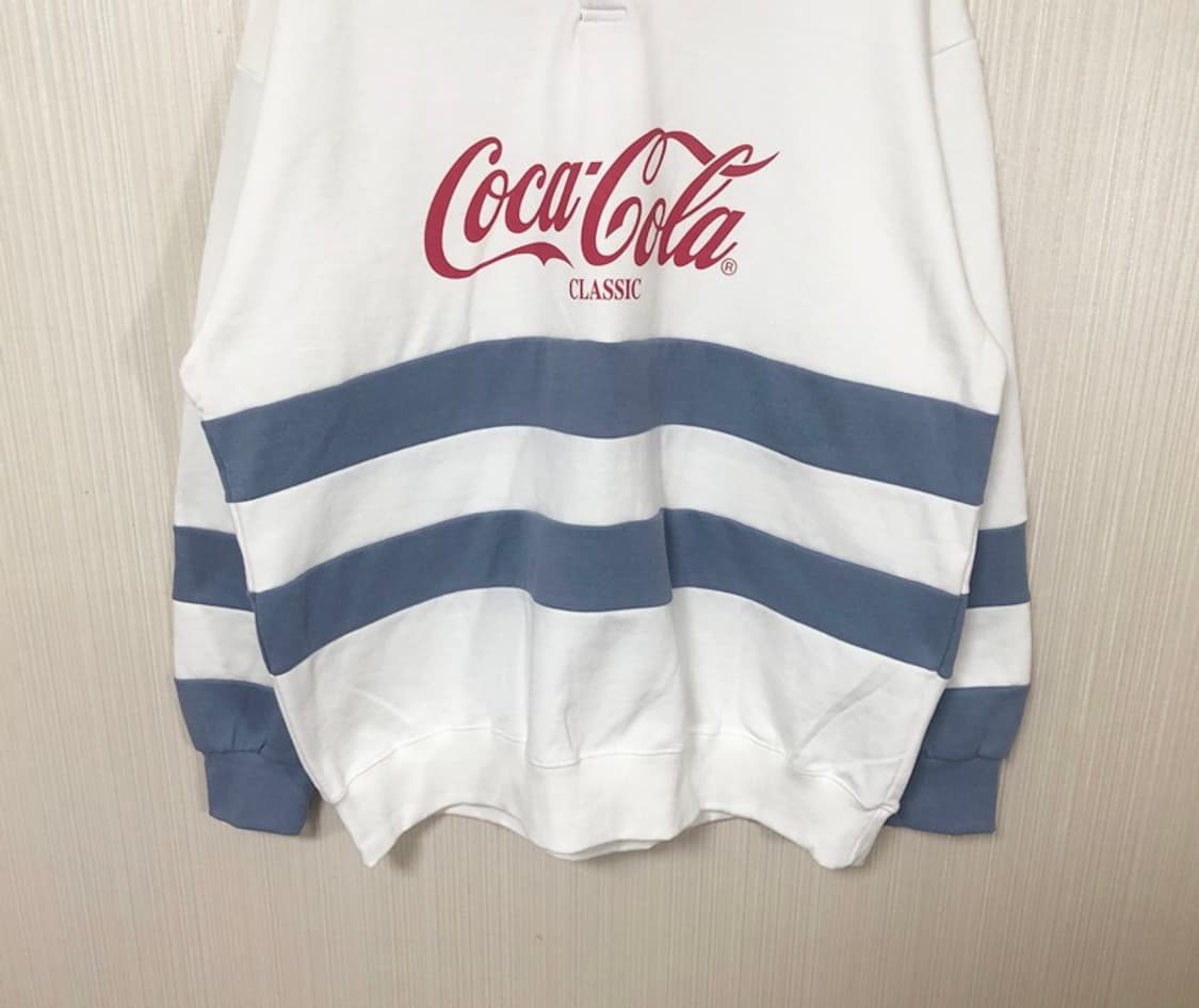클래식 카라 코카콜라(Coca-Cola) 스웨트셔츠 2XL-3XL 상품이미지4