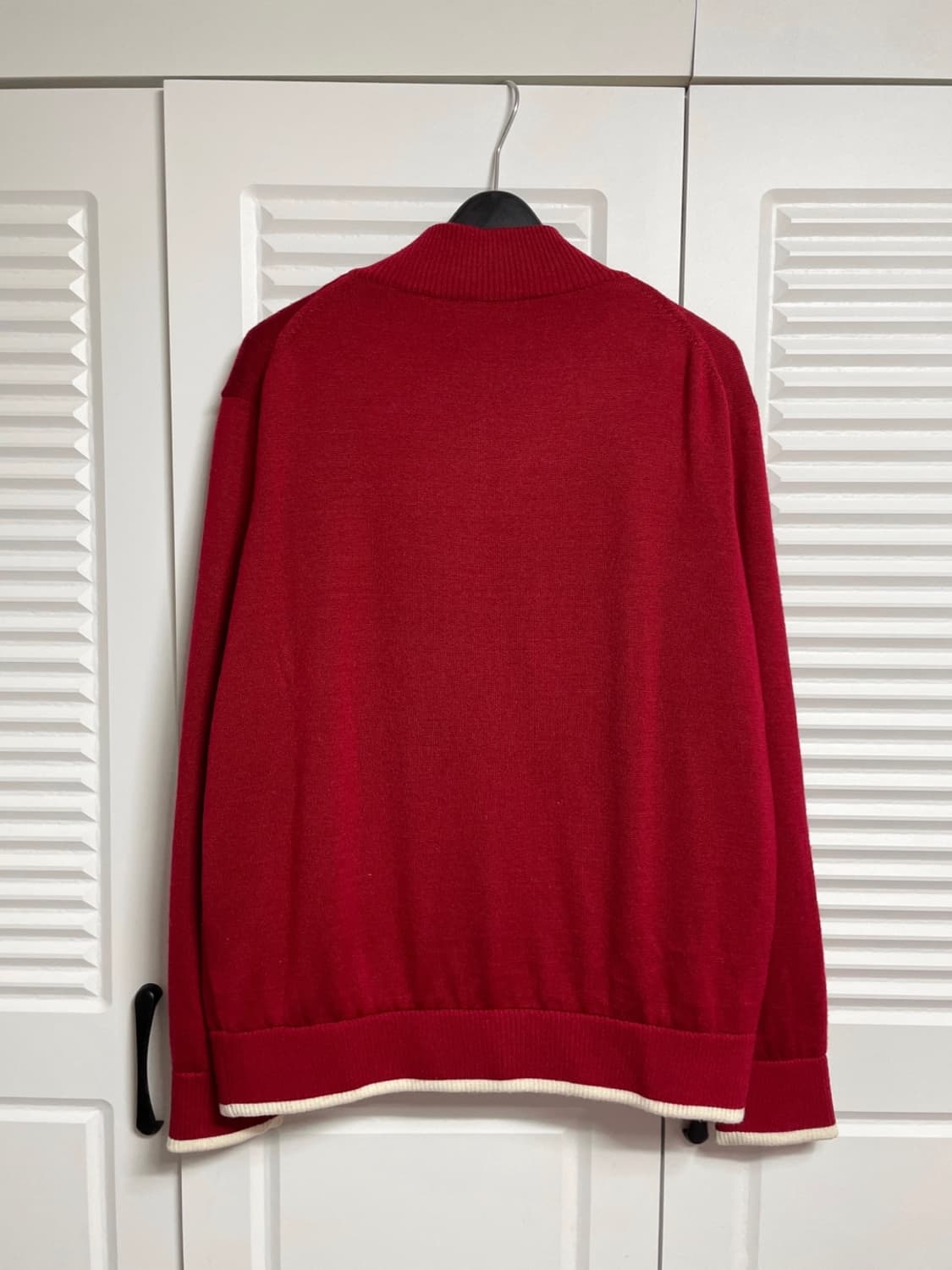 블랙앤화이트 방풍 니트 상품이미지2