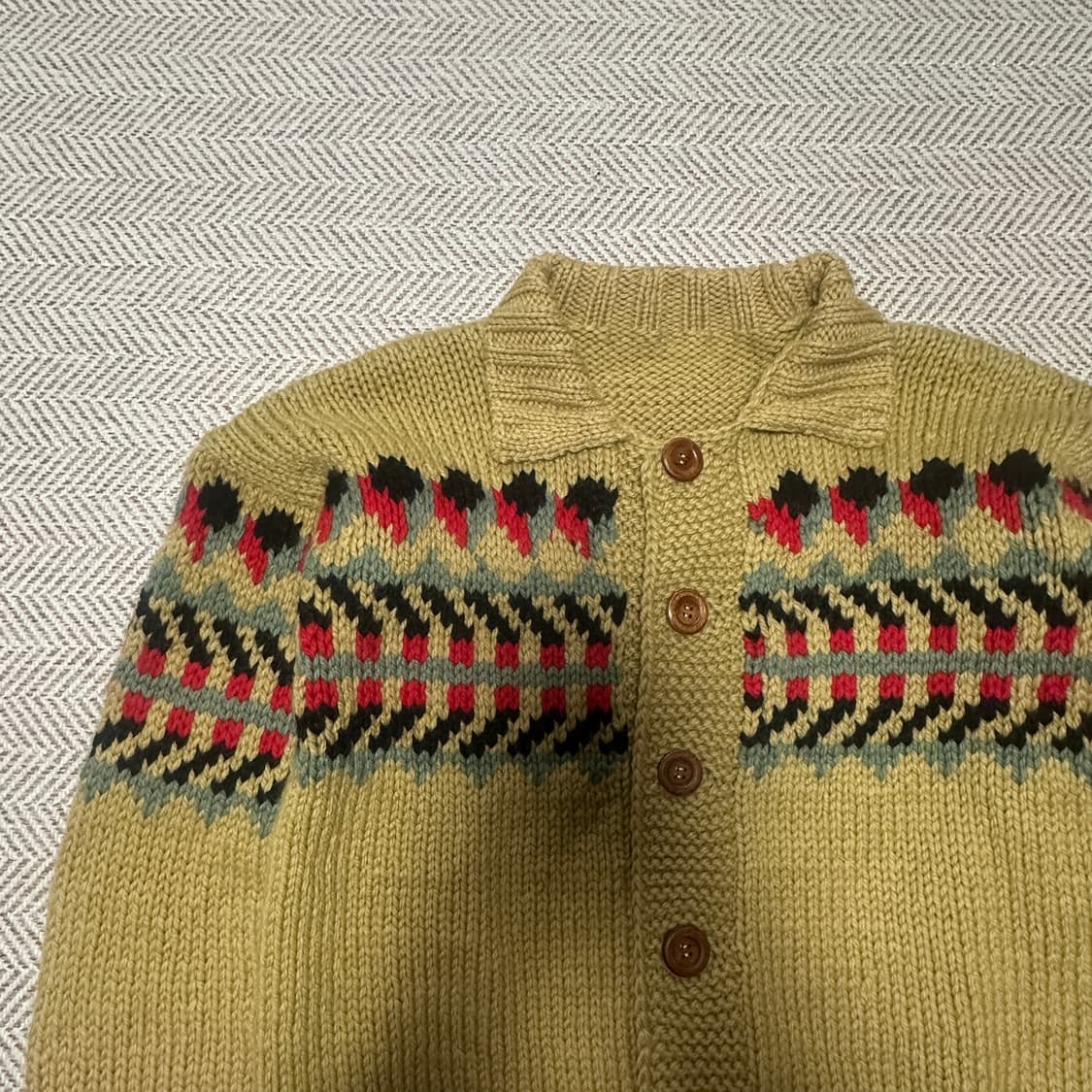 VINTAGE hand knit jacket 상품이미지3