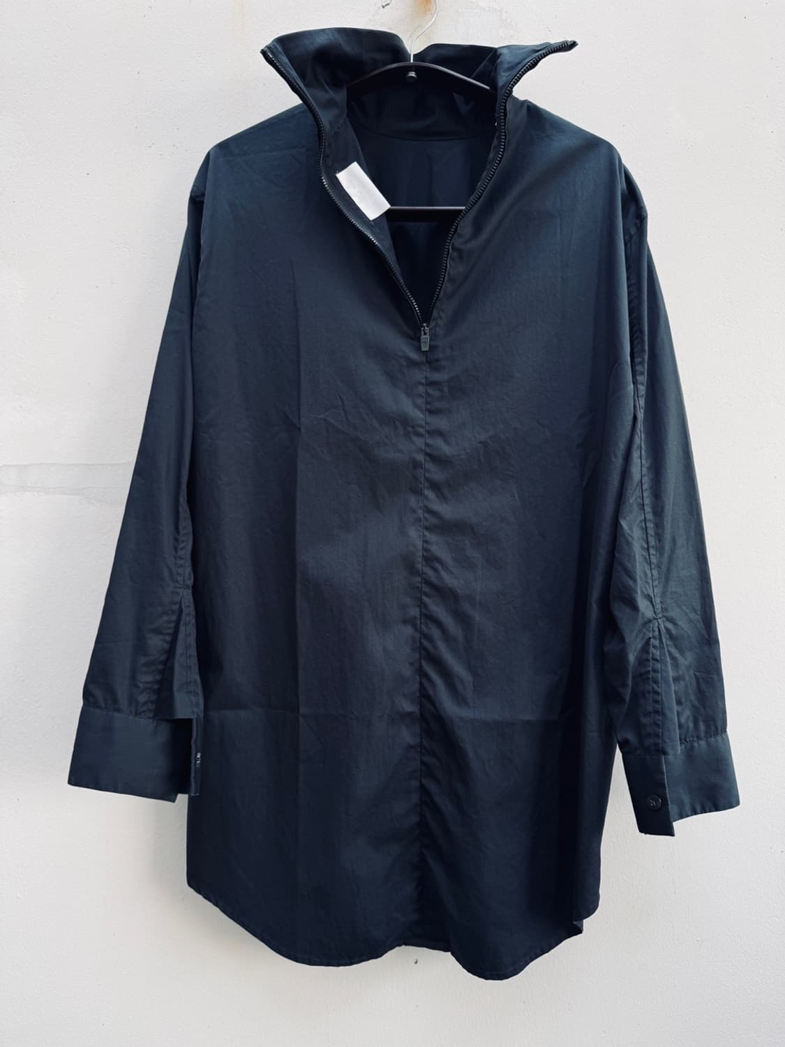 피어오브갓 x 에르메네질도 제냐 코튼 집 넥 셔츠 블랙 FOG  상품이미지4