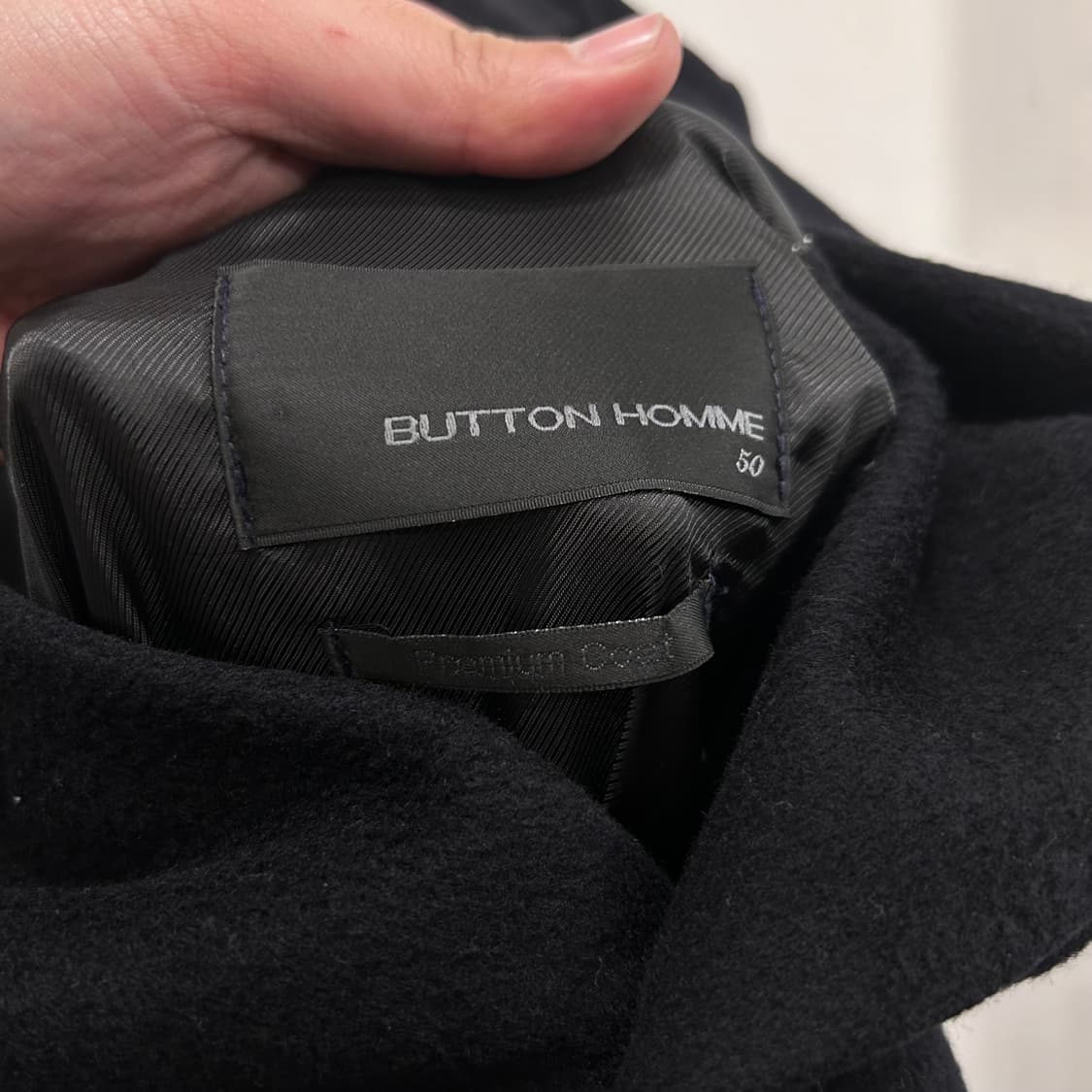 버튼 옴므 케시미어블랜드 클래식 투버튼 롱코트 상품이미지3