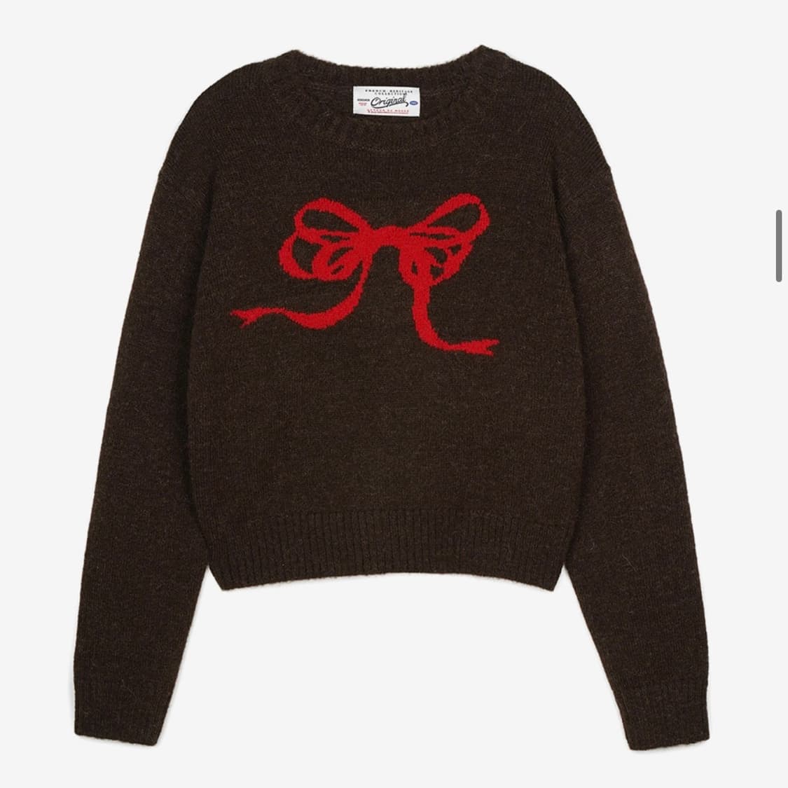 벤시몽 리본 브라운 니트 소올 상품이미지1