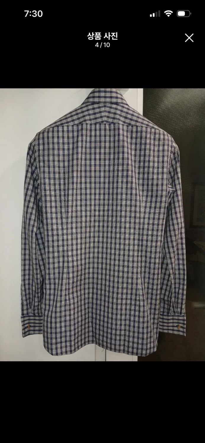 TOM FORD COTTON CHECKED DRESS SHIRTS 상품이미지4