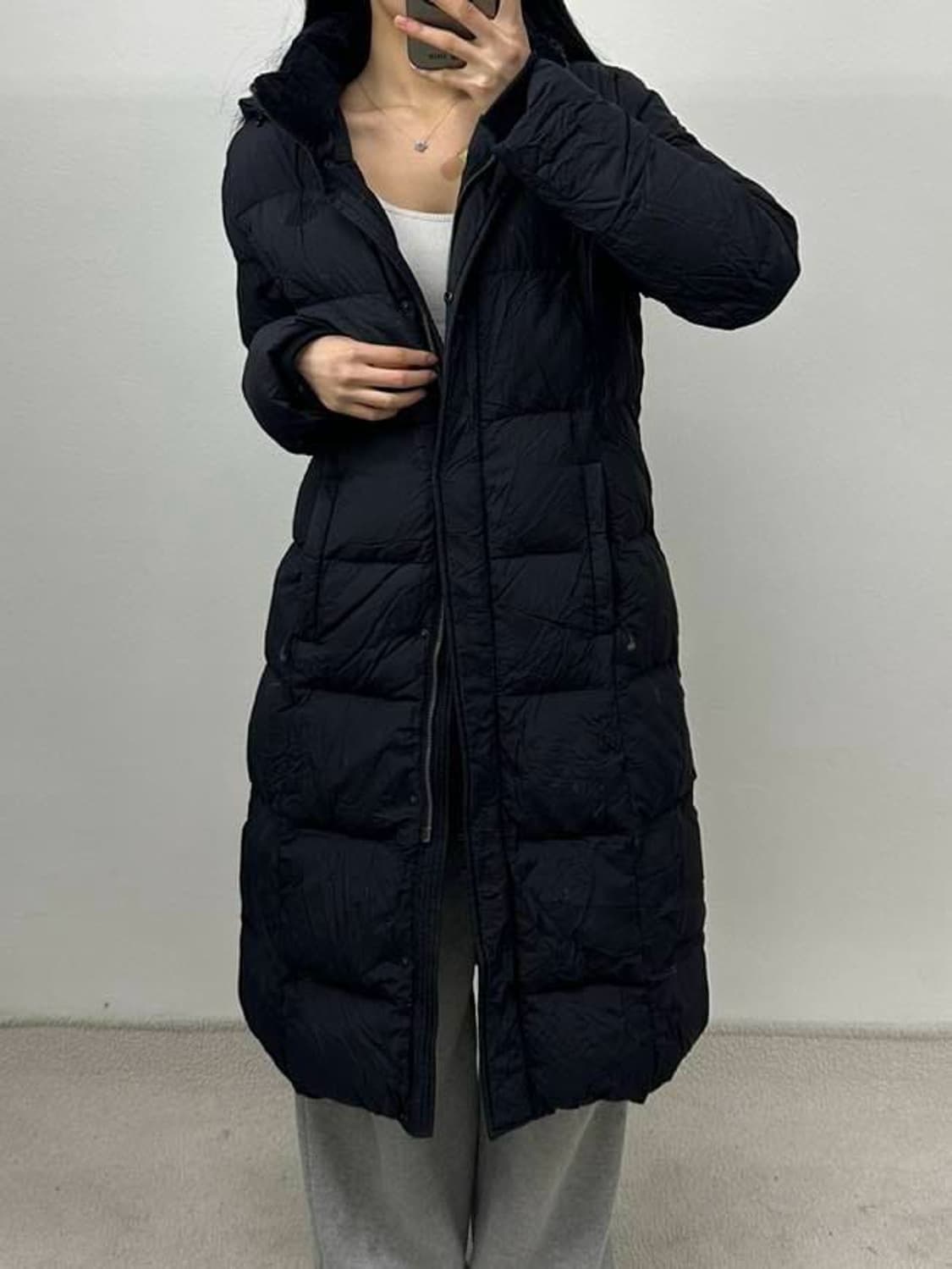 노스페이스 구스다운 여성 롱패딩 다운자켓(95) 상품이미지1