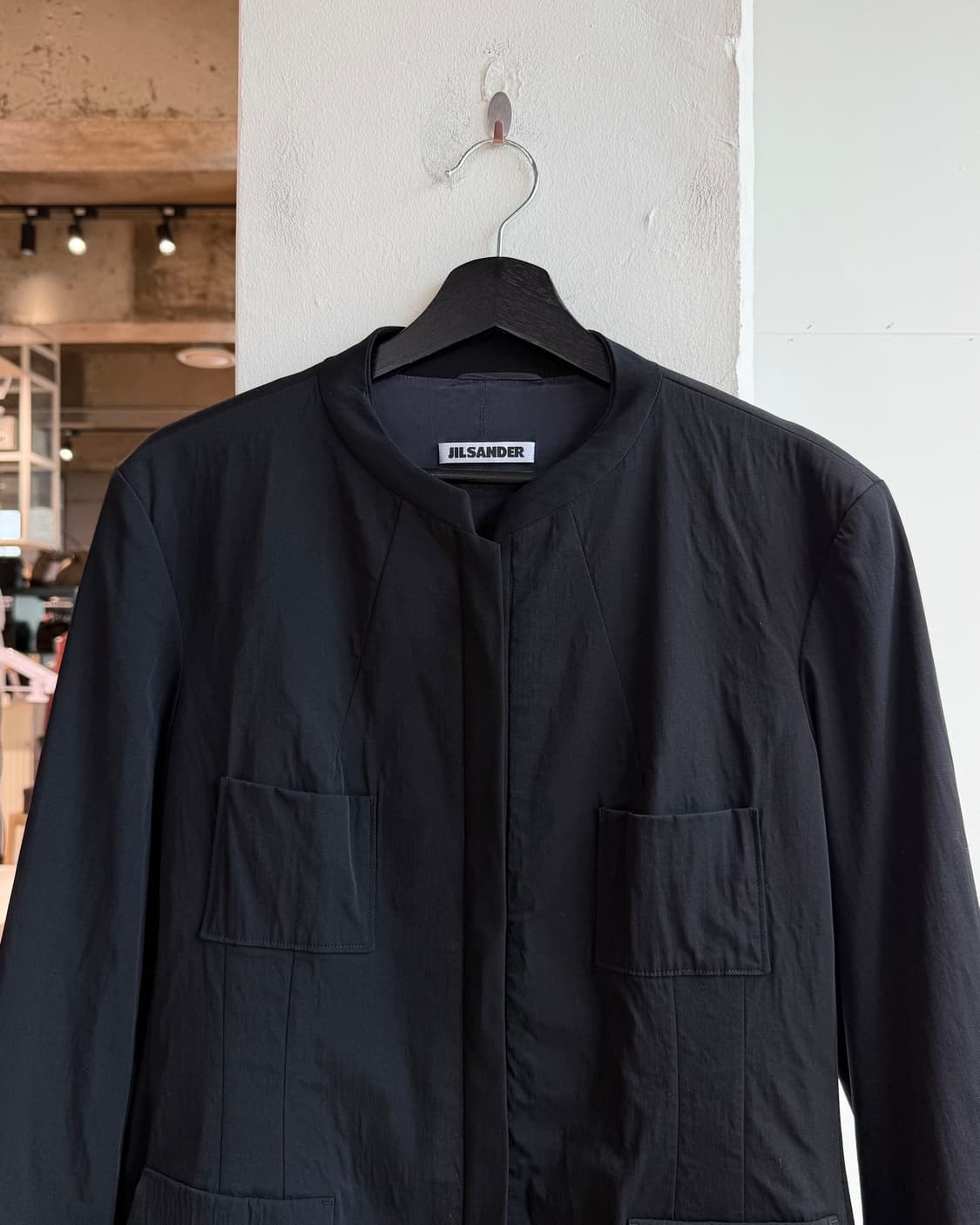 질샌더 블랙 나일론혼방 멀티포켓 자켓  상품이미지3