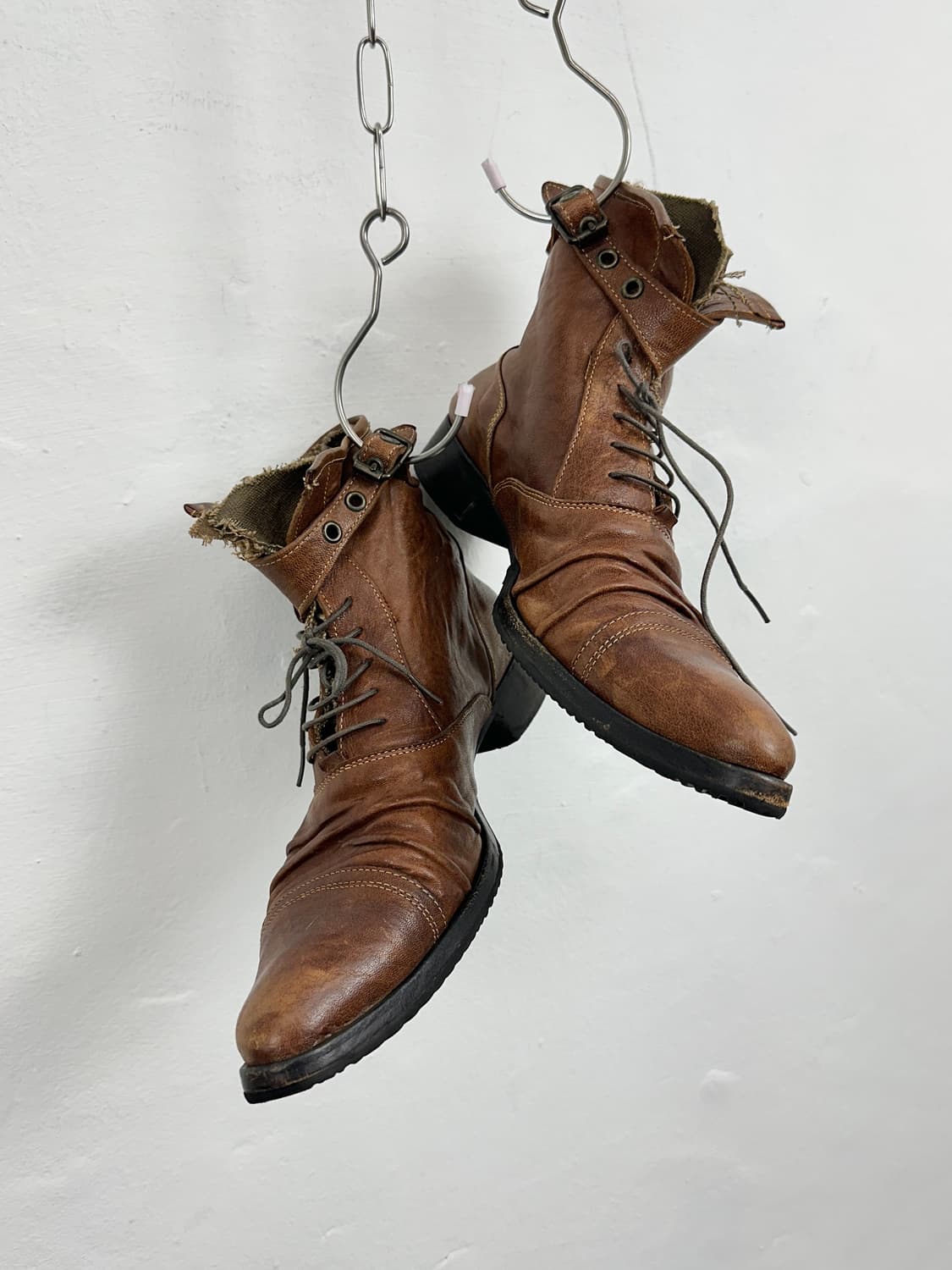 Alfredo Bannister Distressed Draped Leat 상품이미지1