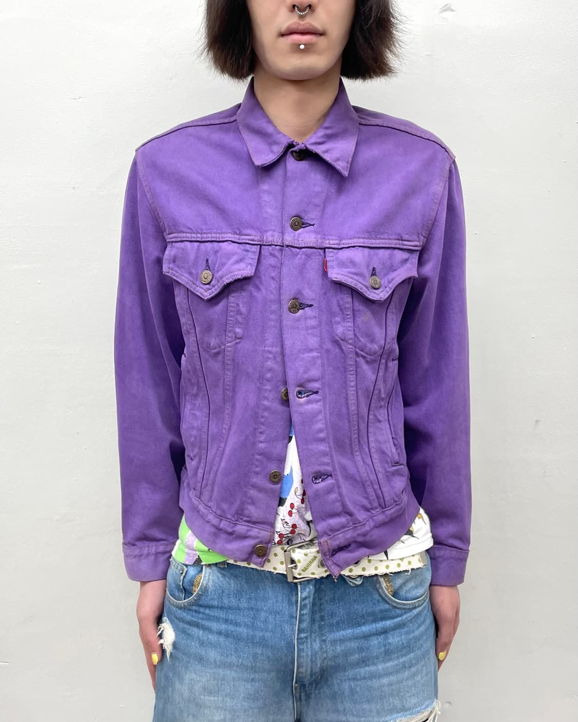 Levi's Purple Denim Jacket 상품이미지1