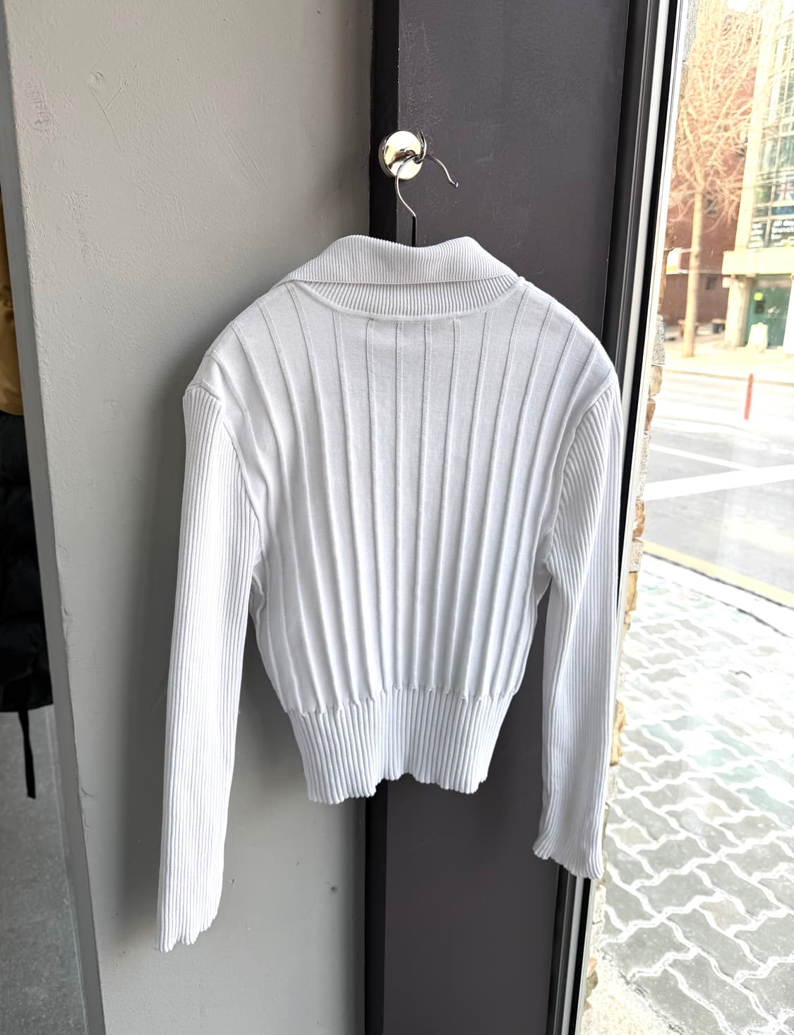 S/ 비비안웨스트우드 로고 골지 브이넥 니트 상품이미지6