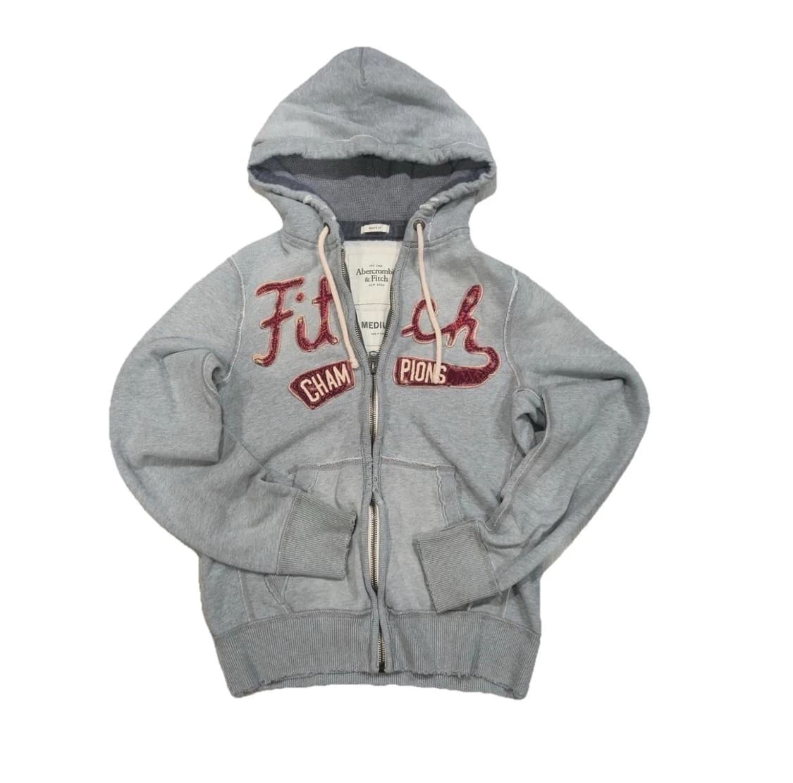 아베크롬비 앤 피치 빈티지 챔피언스 아플리케 로고 후드 집업 상품이미지1