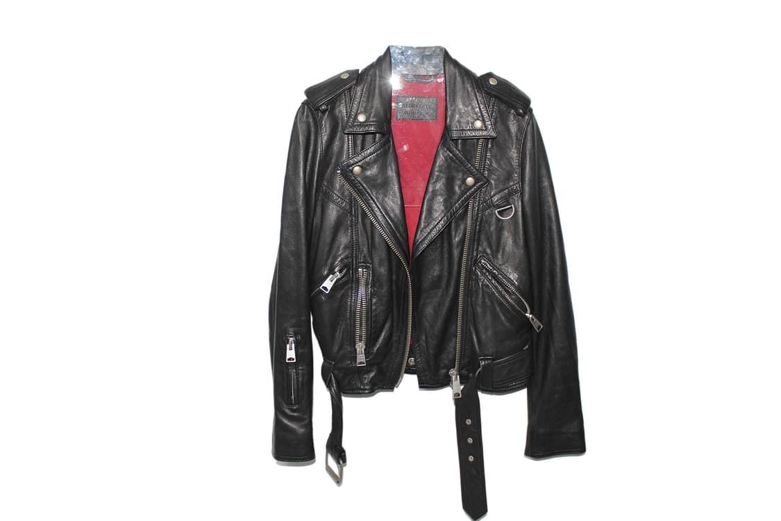 올세인츠 램스킨 레더 바이커 자켓 상품이미지1
