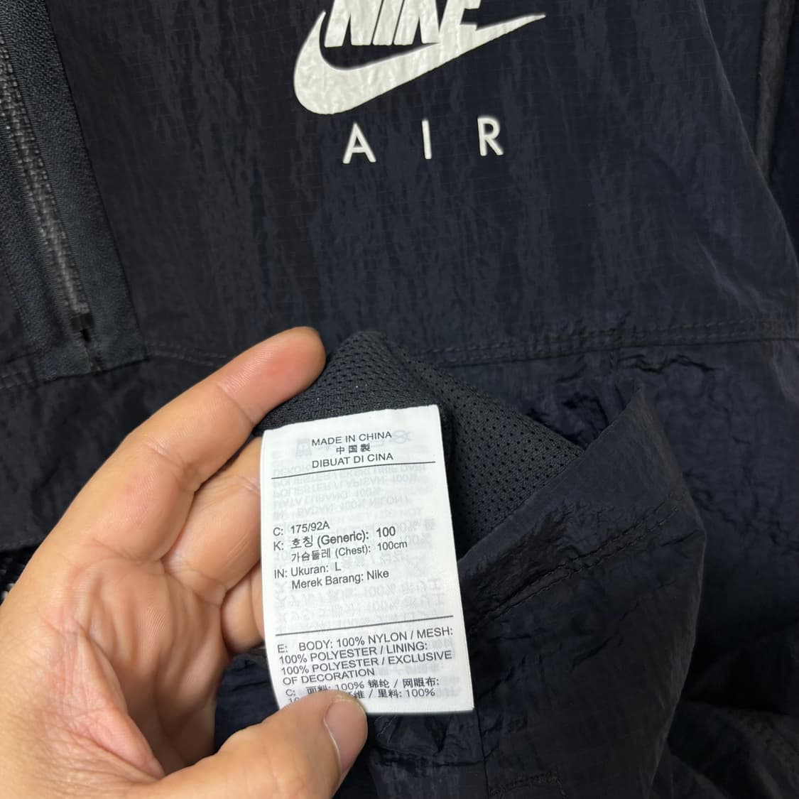 나이키 블랙 스우시 아노락 상품이미지4