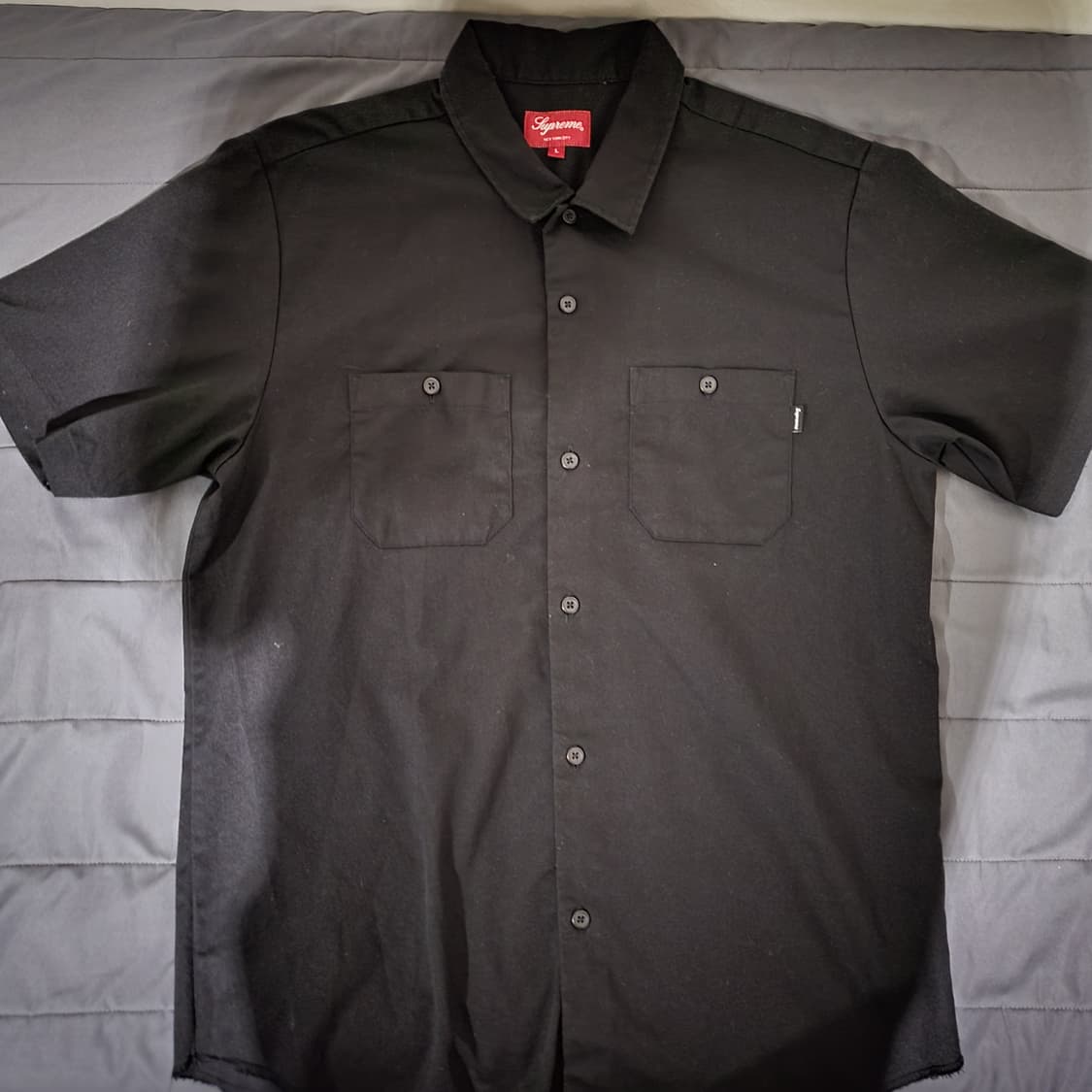 슈프림 곤즈 램 워크셔츠 블랙 L 상품이미지5