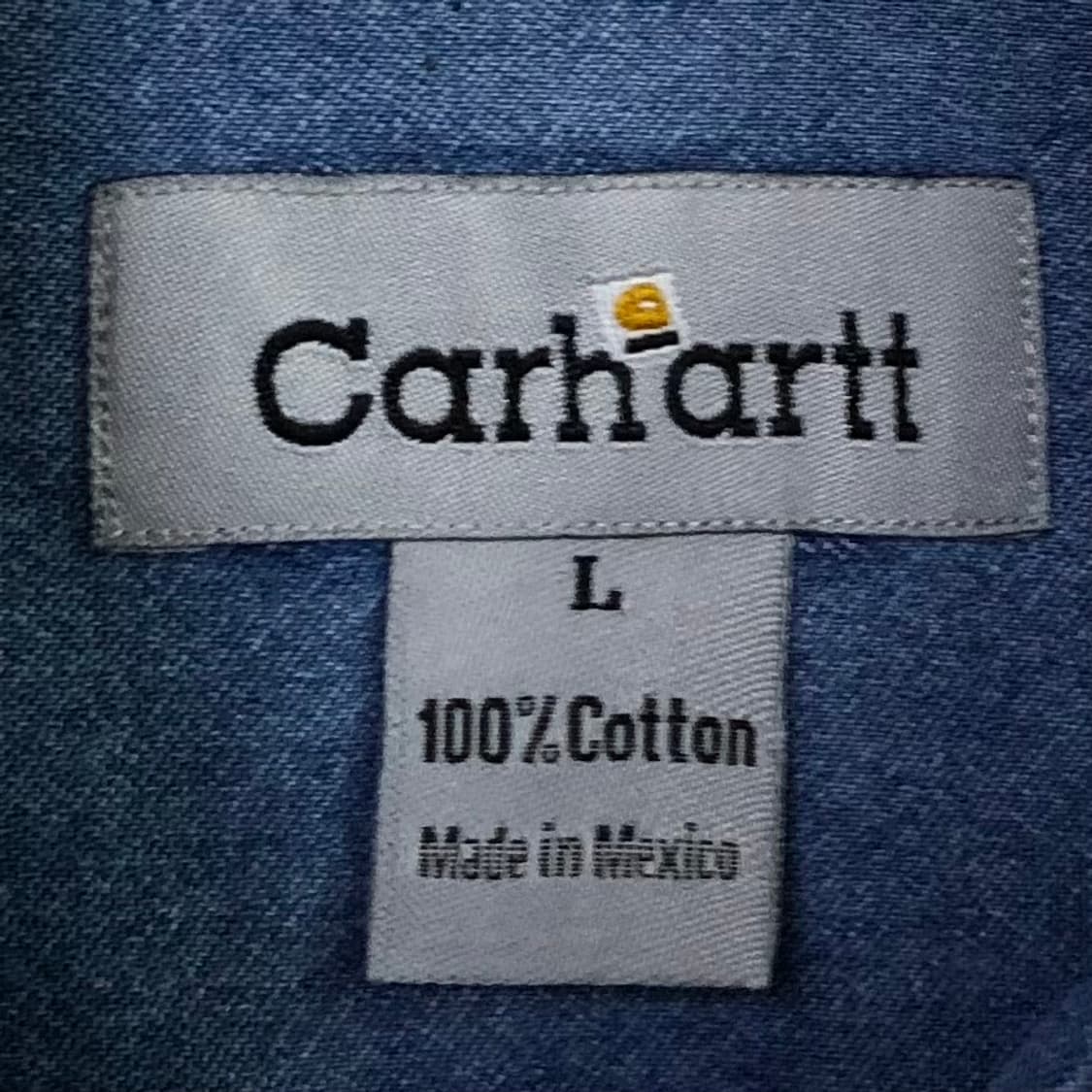 XL 칼하트 데님 셔츠 상품이미지3