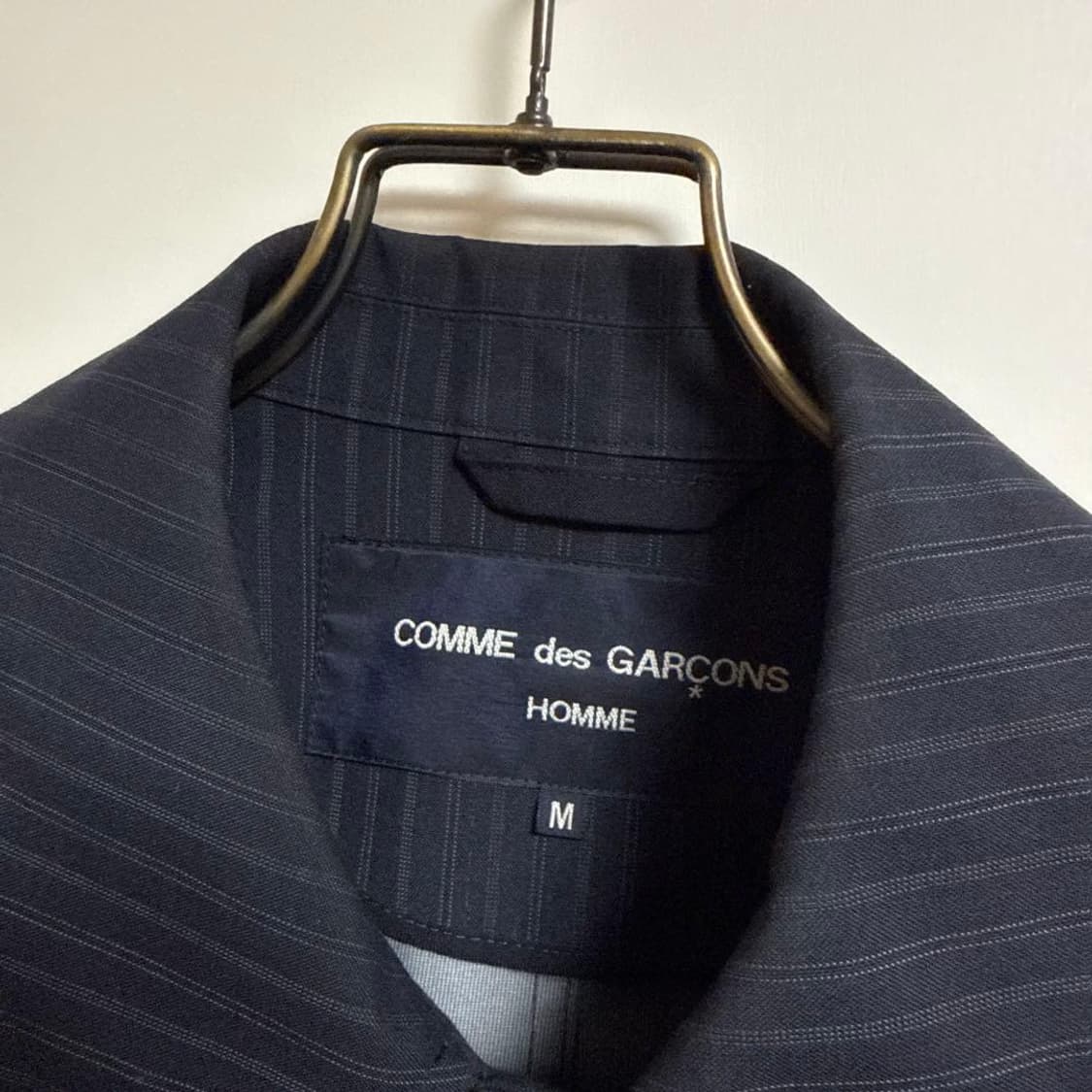 꼼데가르송 옴므 스트라이프 발마칸 코트 상품이미지3