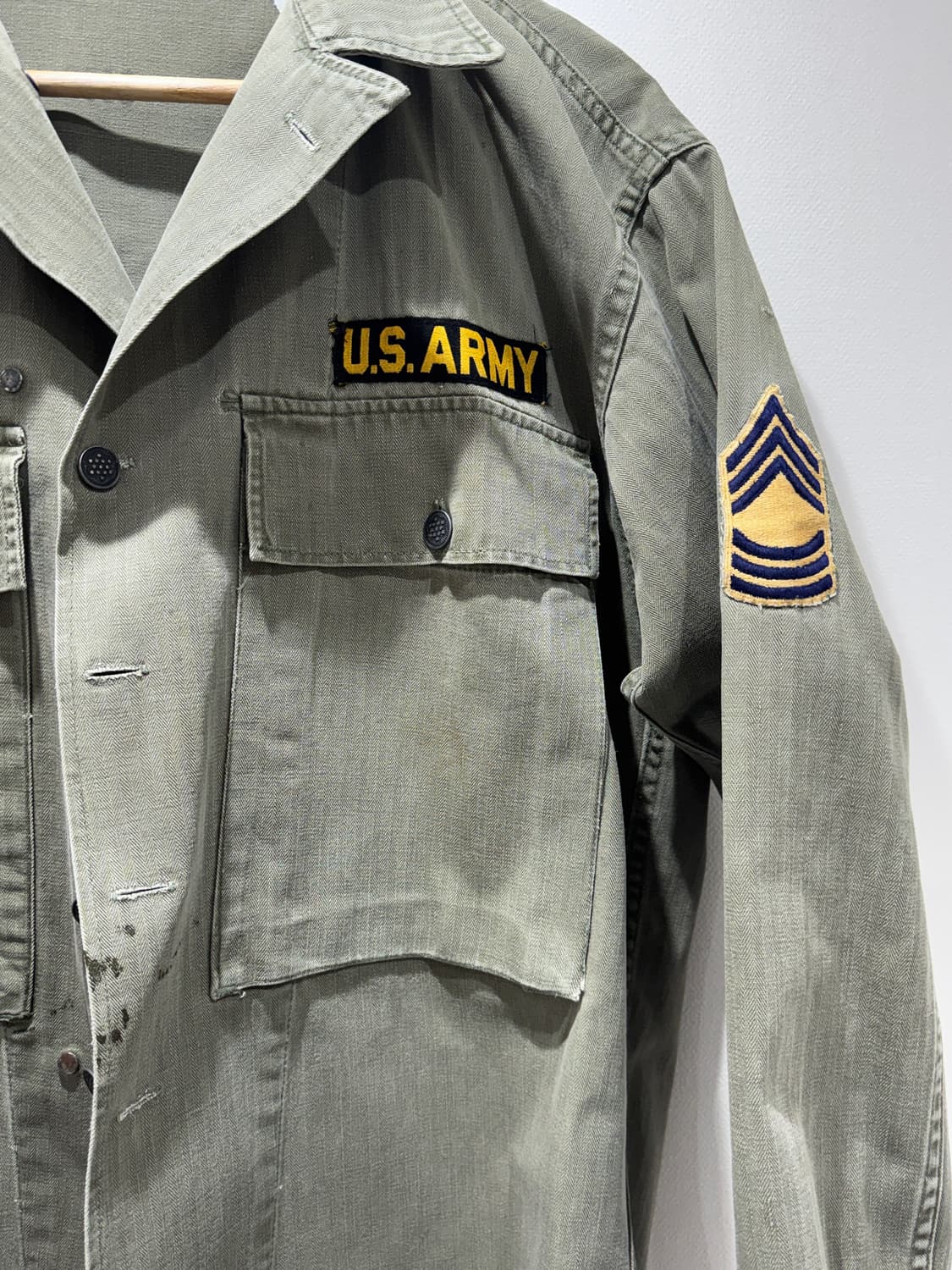 40s 오리지널 M43 HBT 셔츠 (36R) 상품이미지2