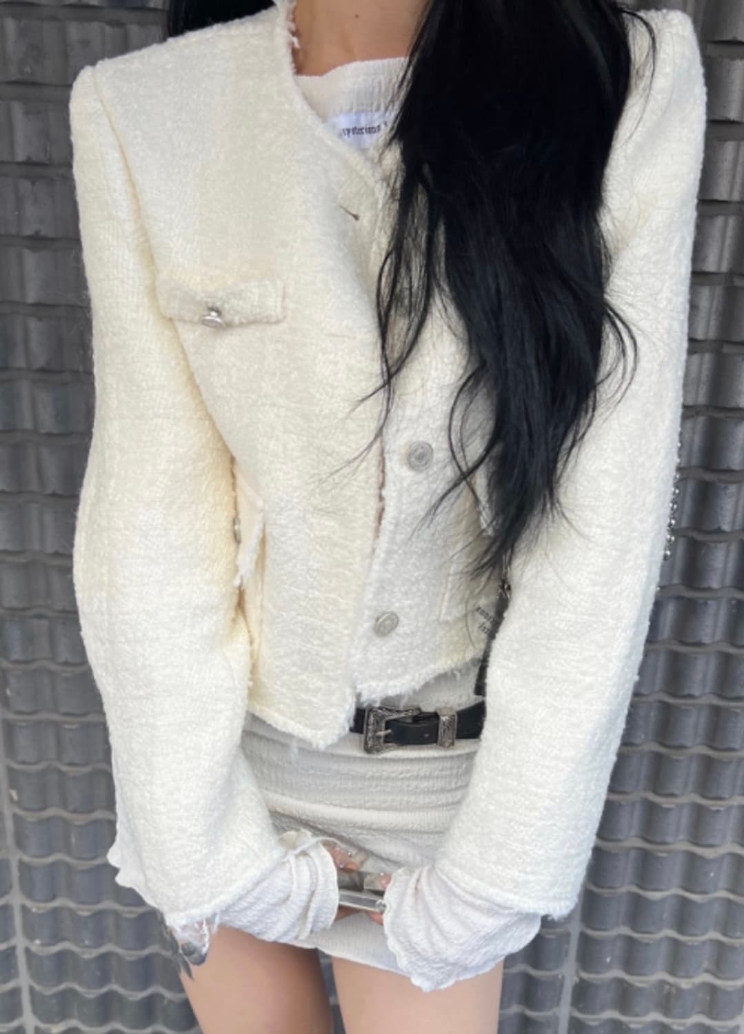 더미스테리어스호텔 트위드 자켓 상품이미지1