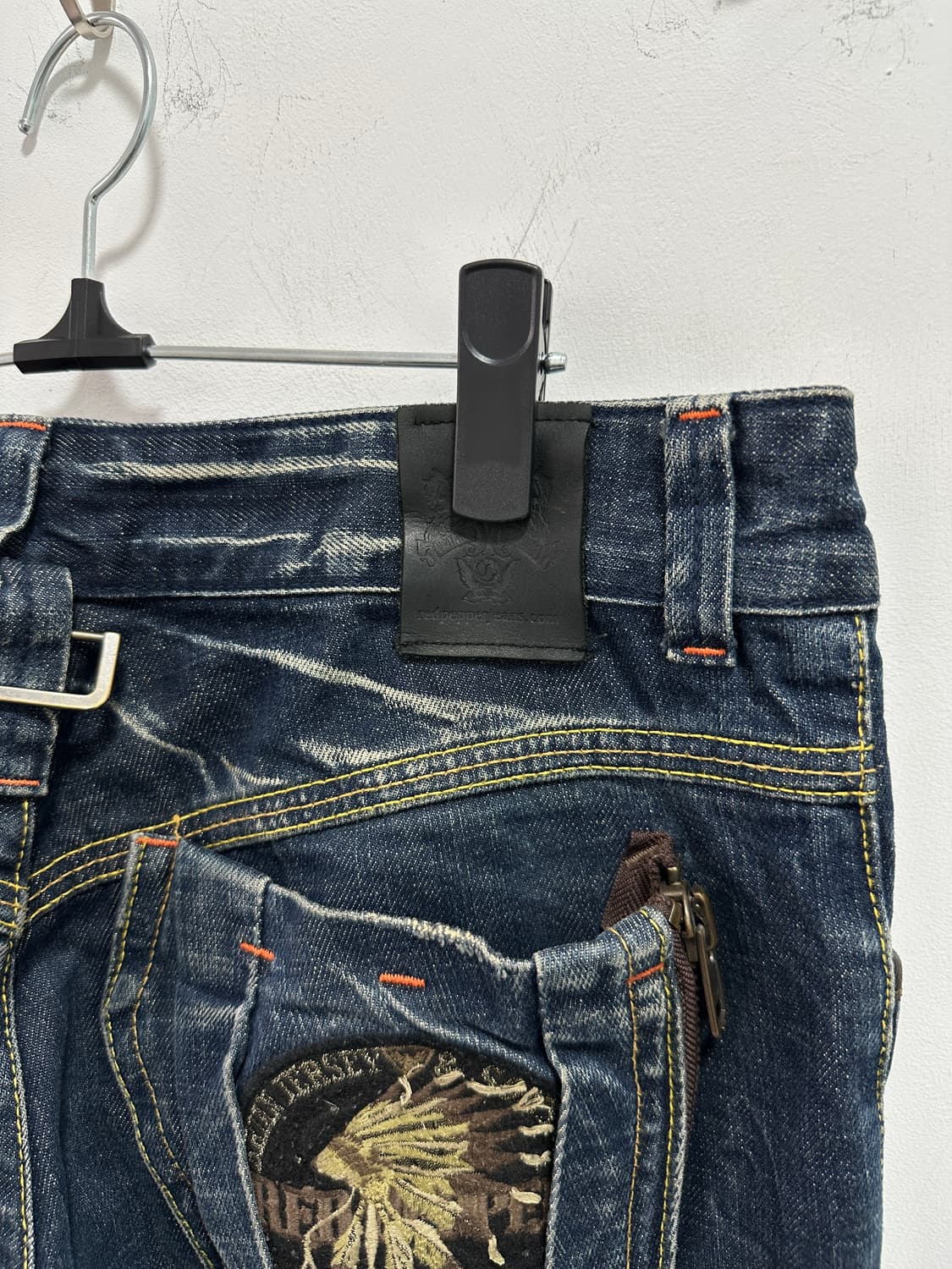 RED PEPPER embroidered patch denim jeans 상품이미지4