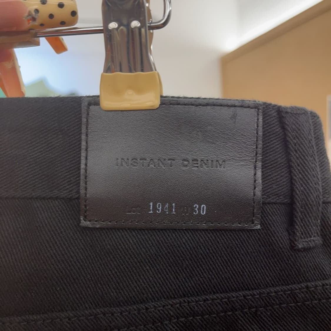 인스턴트데님 모던 락시크 블랙진 데님 흑청팬츠 30인치 C09680 상품이미지5