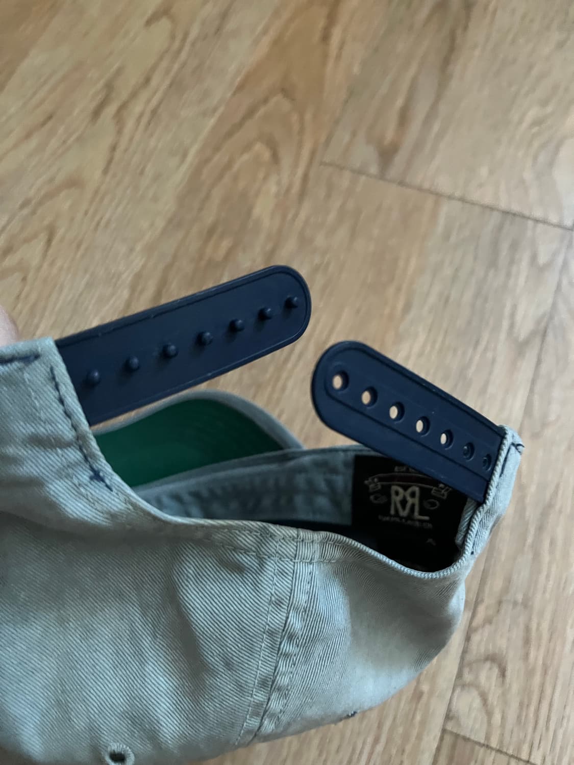 더블알엘 가먼트다이 트윌 볼캡 블루 상품이미지6