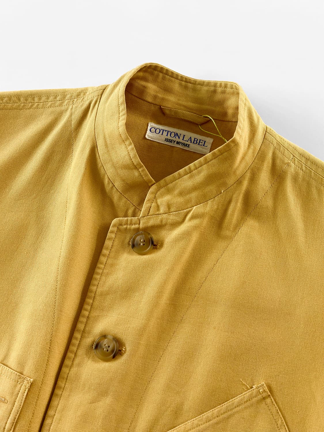 (Rare)80~90s 이세이 미야케 코튼 라벨 스탠드 카라 워크 자켓 상품이미지5