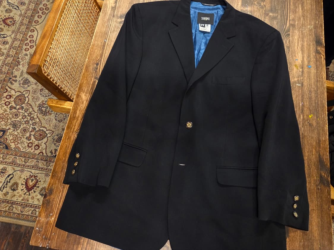 90'S 베르사체 네이비자켓  상품이미지9