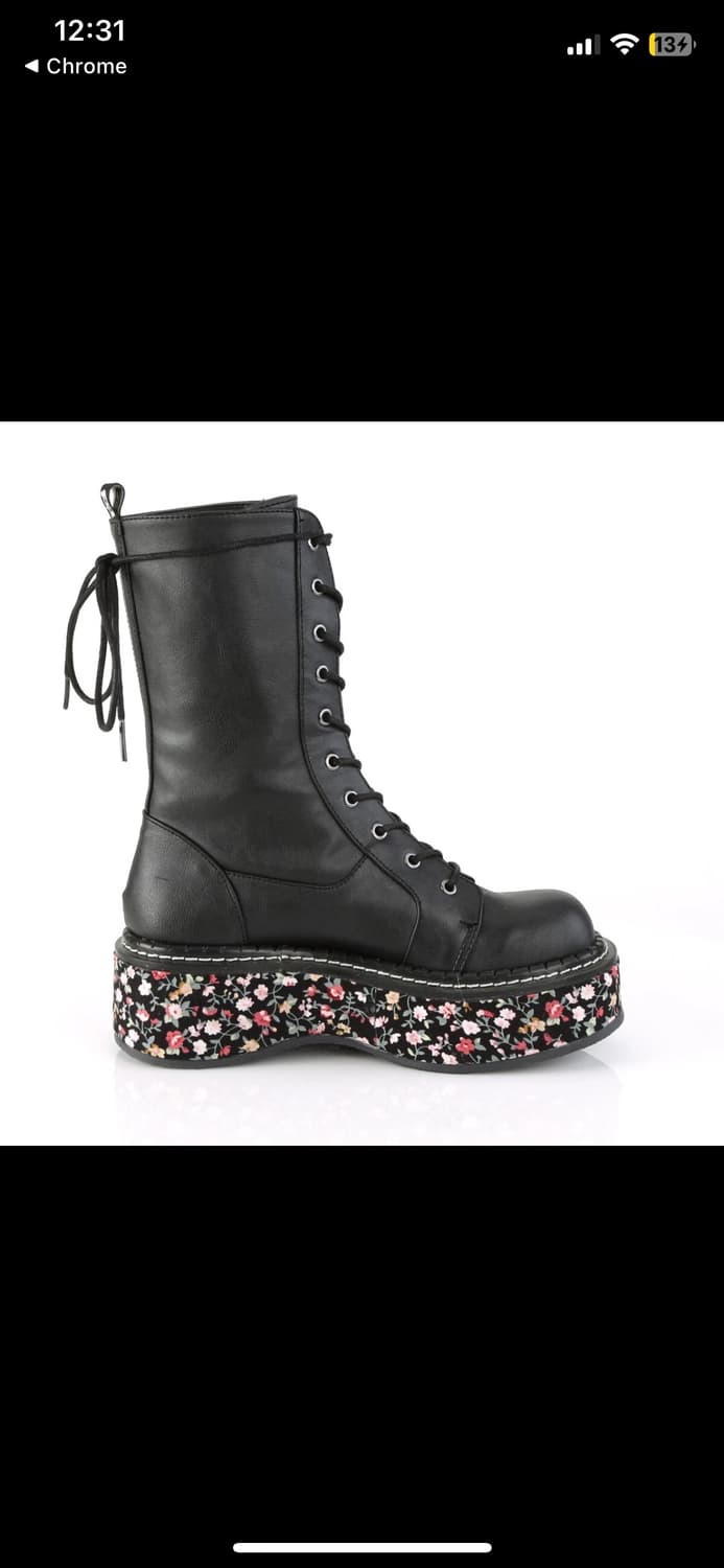 Demonia Floral Boots  상품이미지3