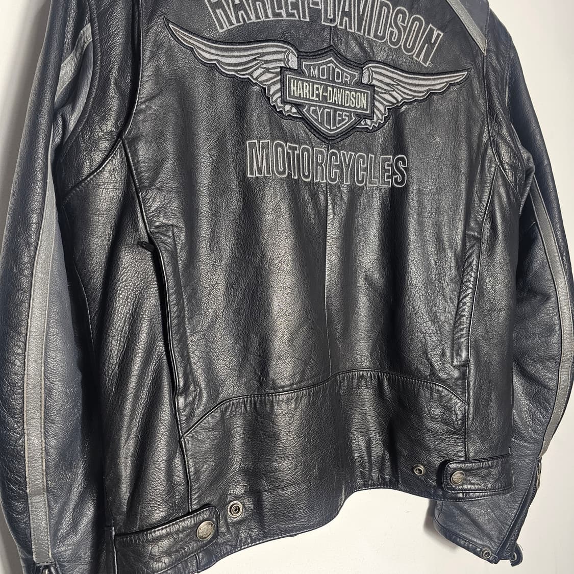 S 할리데이비슨 가죽 라이더 자켓 상품이미지8
