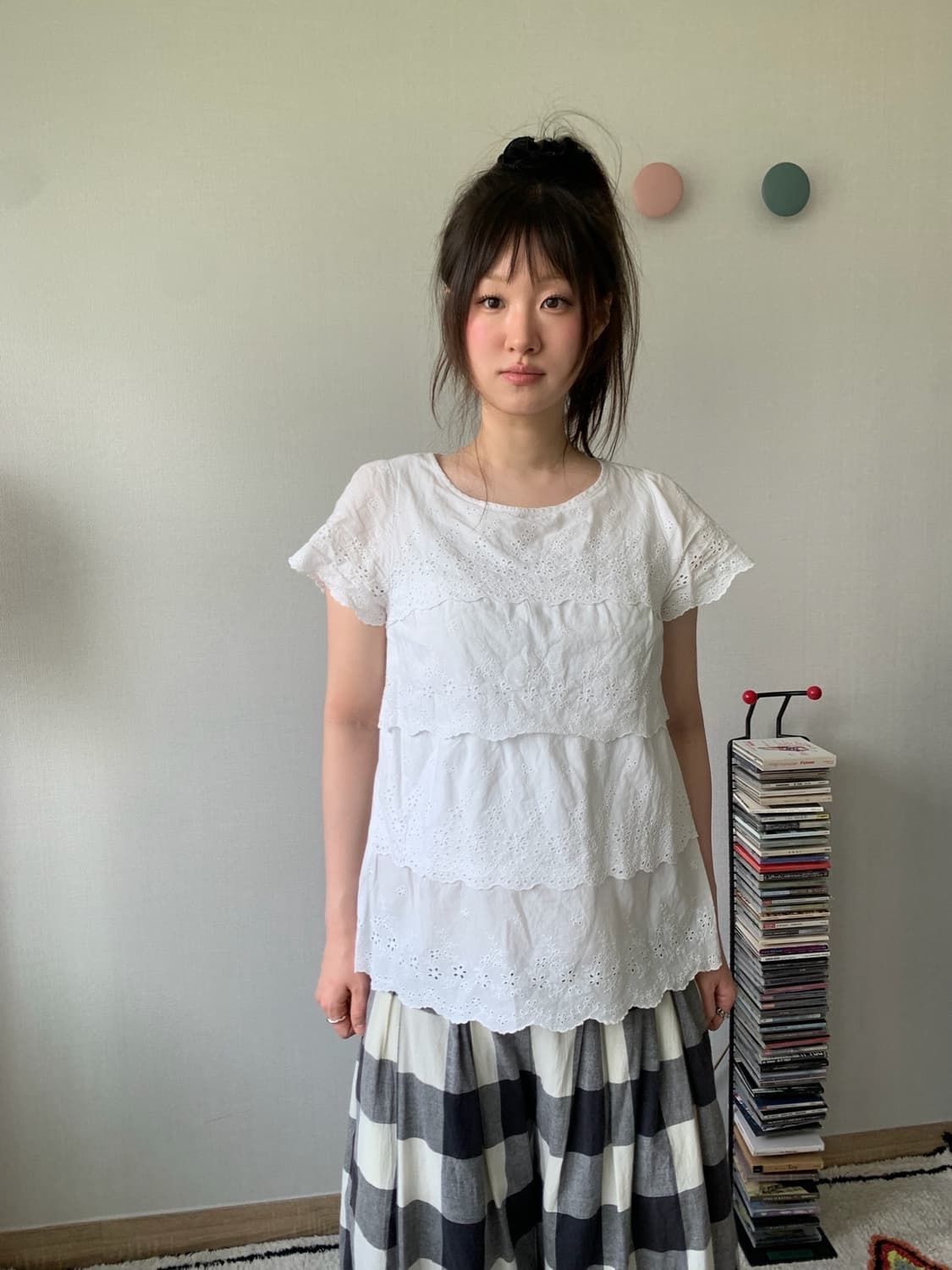 earth music&ecology, Scallop top 상품이미지3